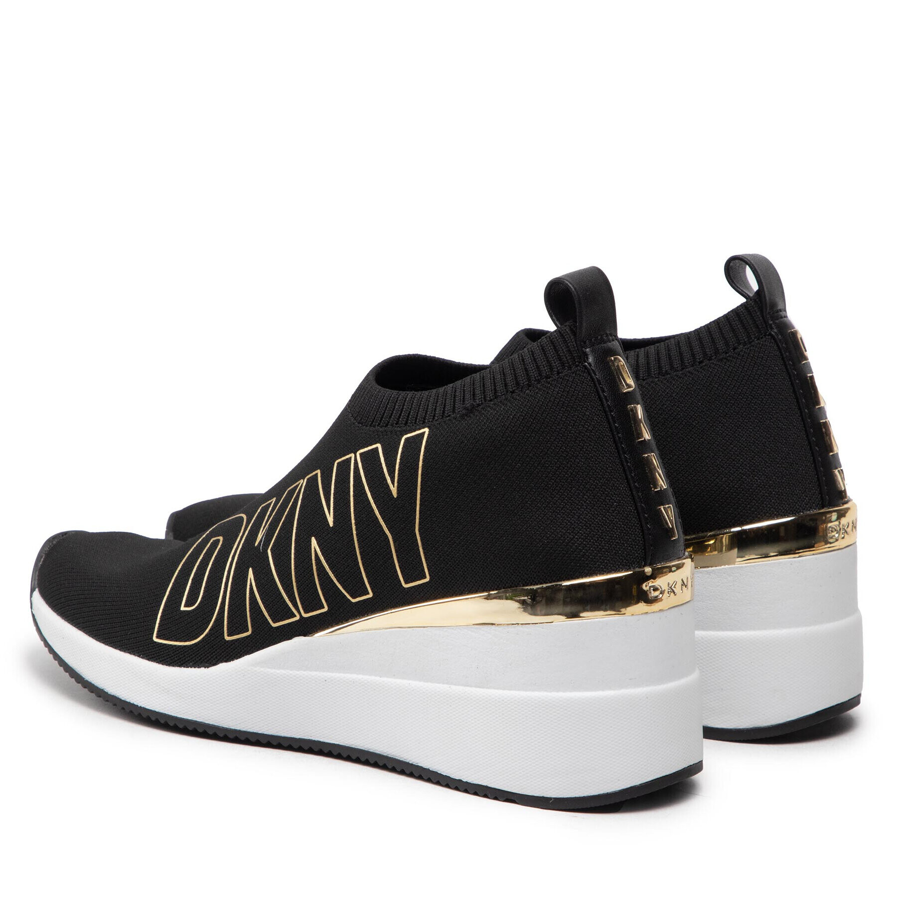 DKNY Sneakersy -Pavi-Slip On Wedge Čierna - Pepit.sk