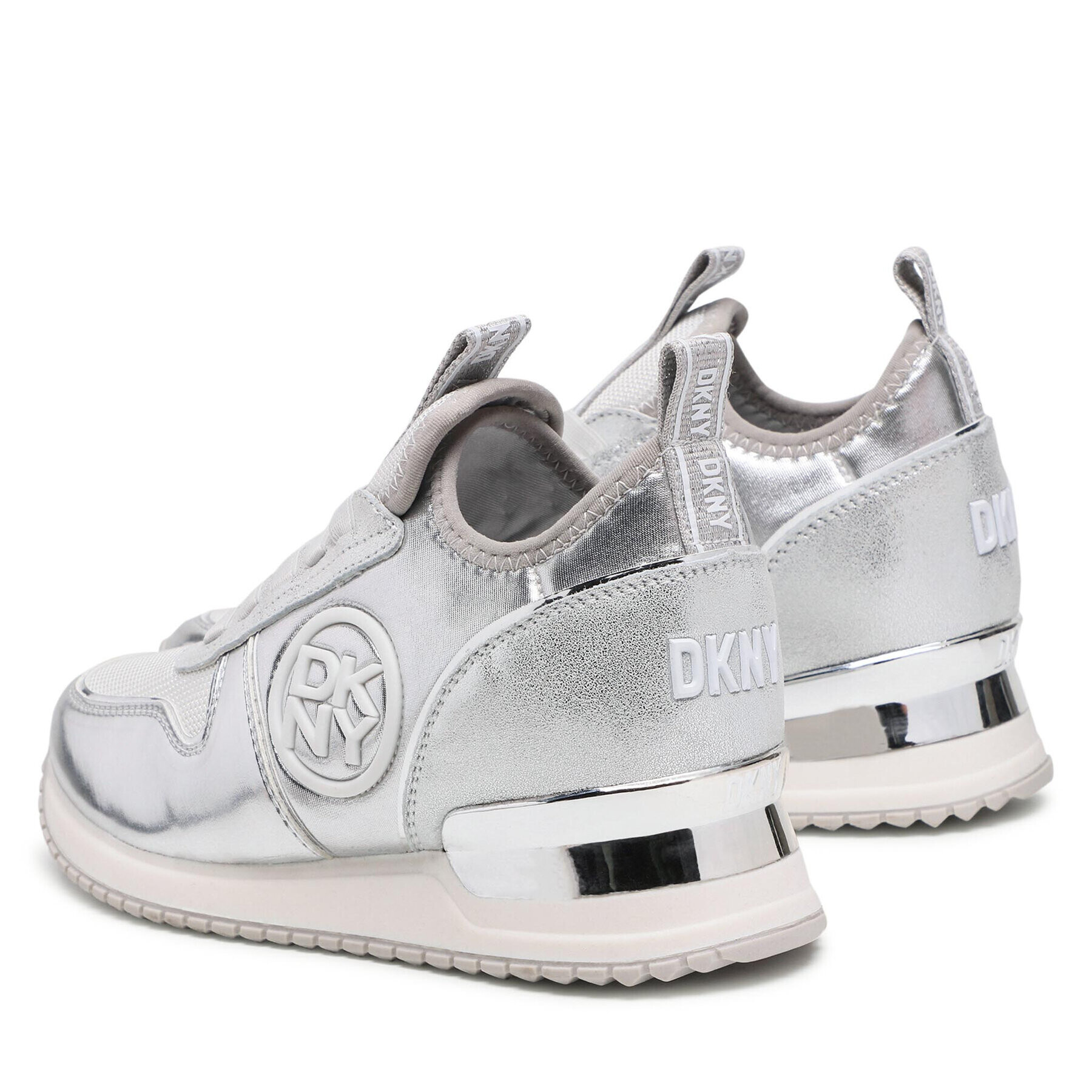 DKNY Sneakersy Sabatini K1243124 Strieborná - Pepit.sk