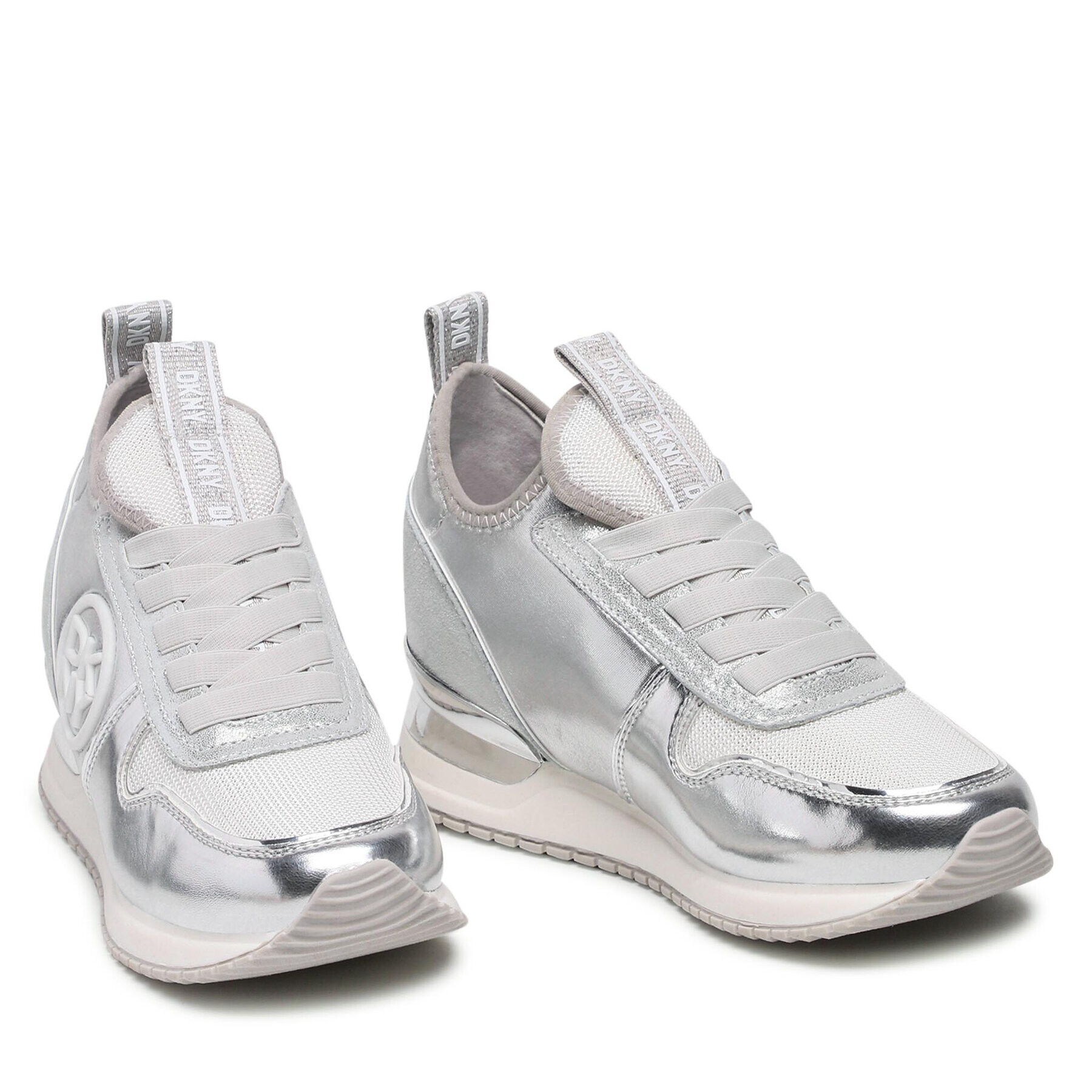 DKNY Sneakersy Sabatini K1243124 Strieborná - Pepit.sk