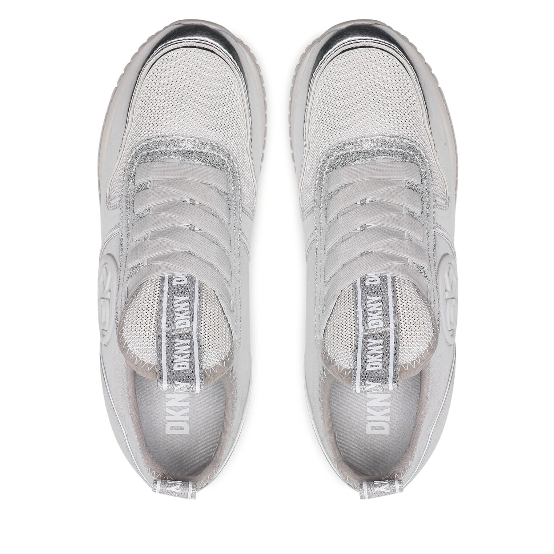 DKNY Sneakersy Sabatini K1243124 Strieborná - Pepit.sk