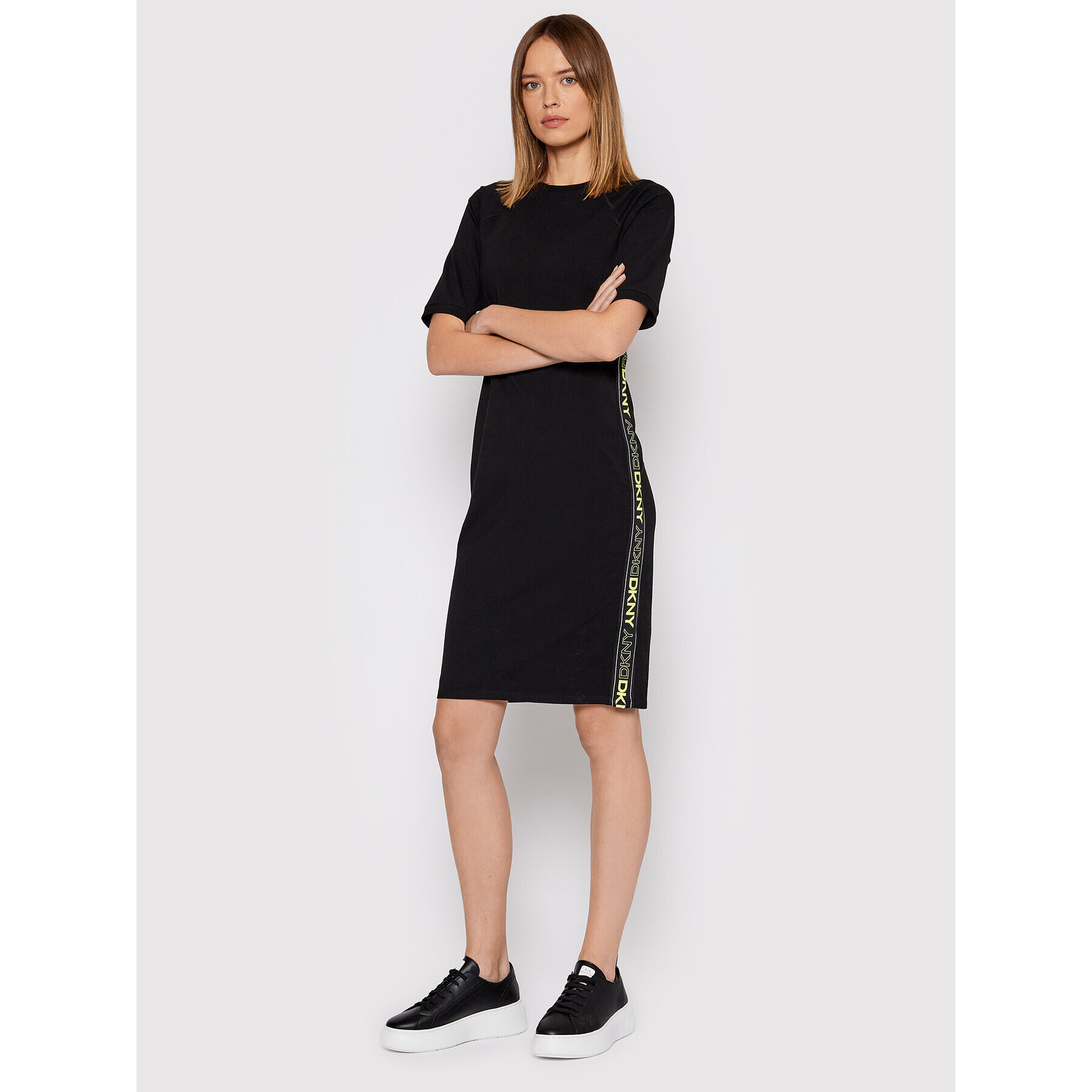 DKNY Sport Každodenné šaty DP1D4481 Čierna Regular Fit - Pepit.sk