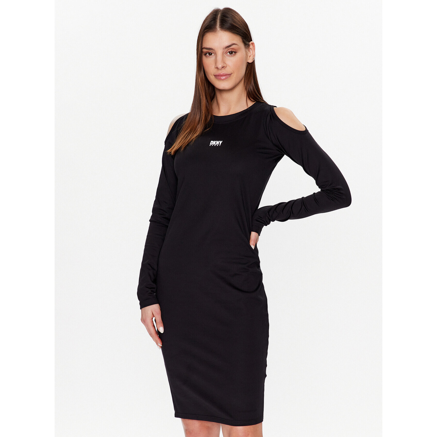 DKNY Sport Každodenné šaty DP2D4737 Čierna Classic Fit - Pepit.sk