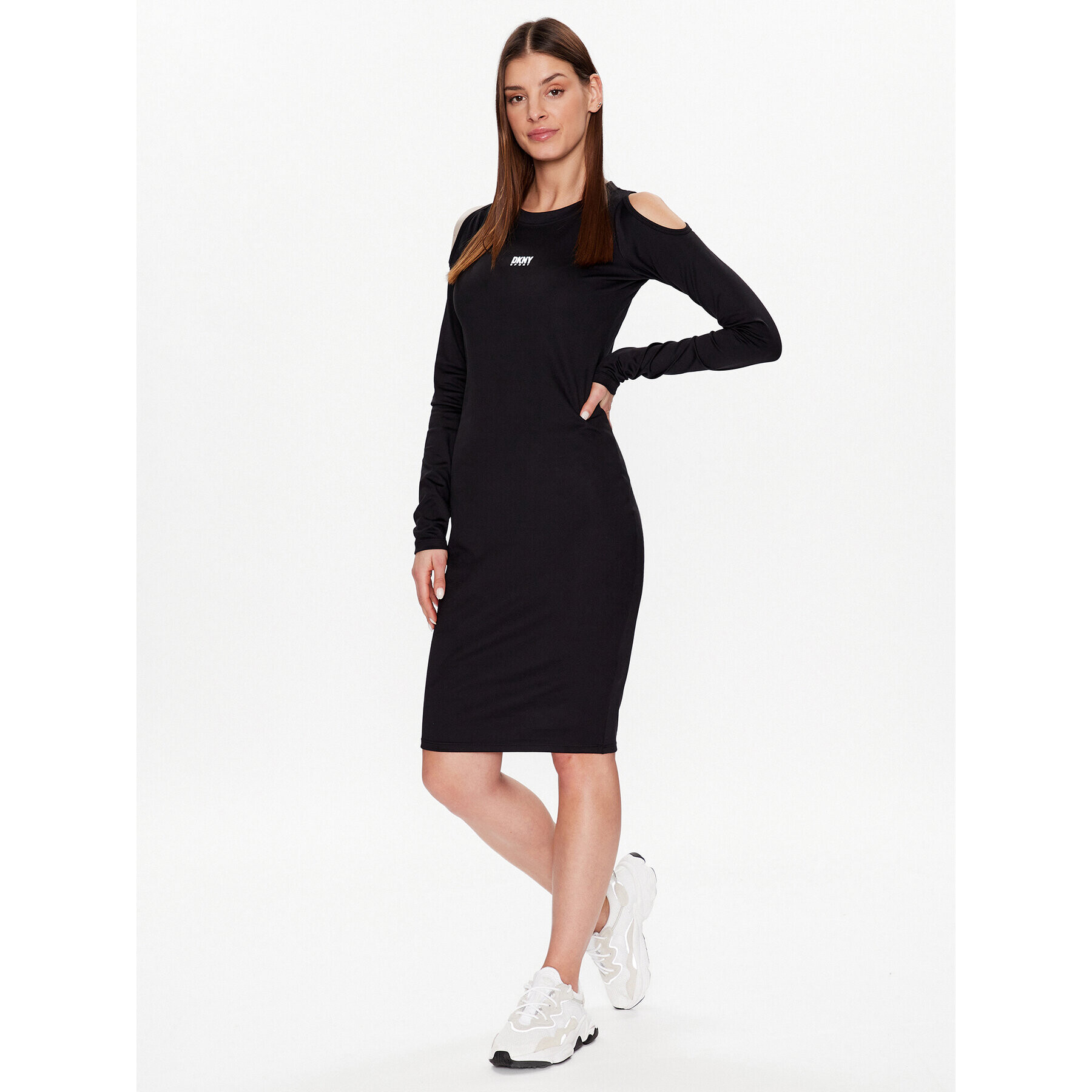 DKNY Sport Každodenné šaty DP2D4737 Čierna Classic Fit - Pepit.sk