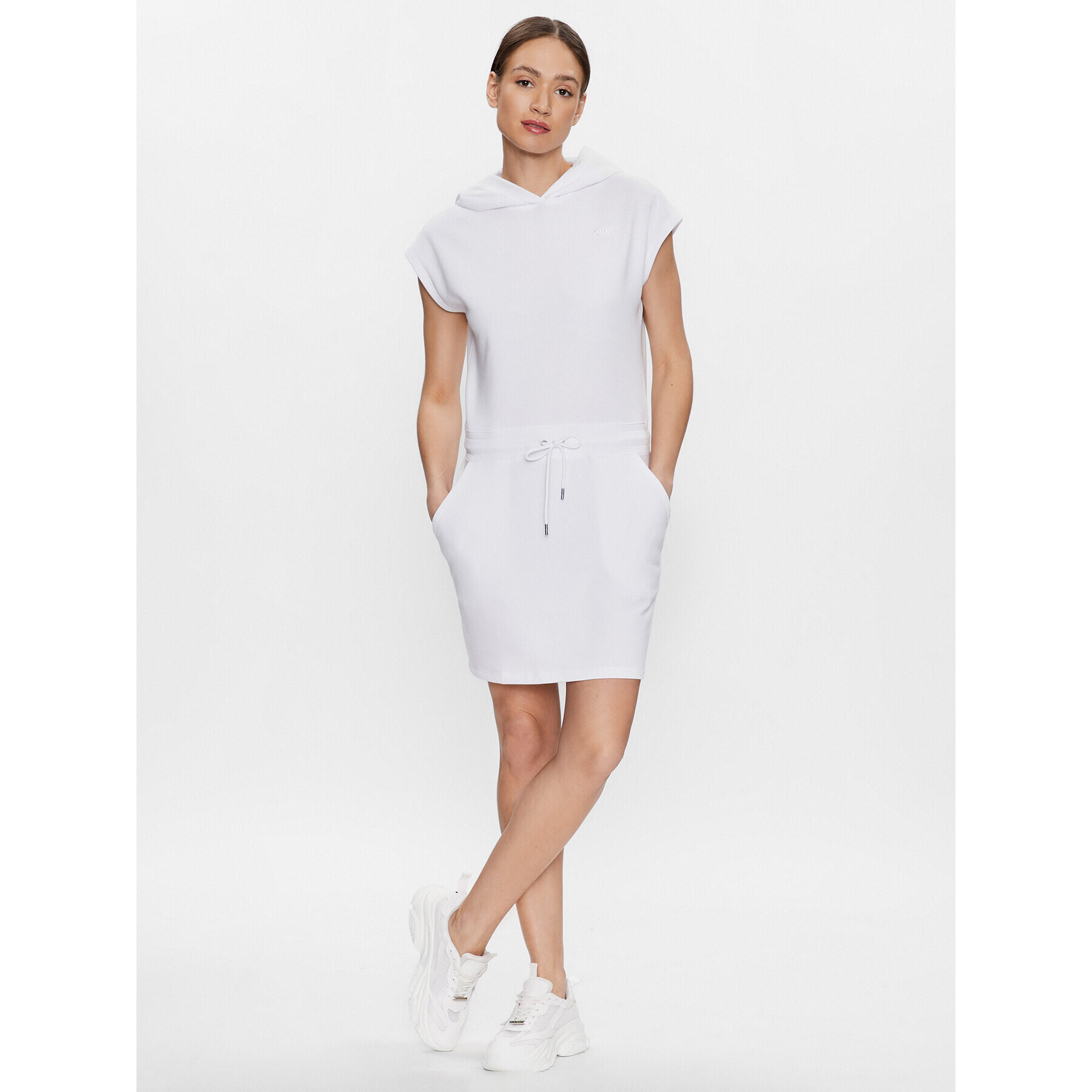 DKNY Sport Každodenné šaty DP3D4775 Biela Classic Fit - Pepit.sk