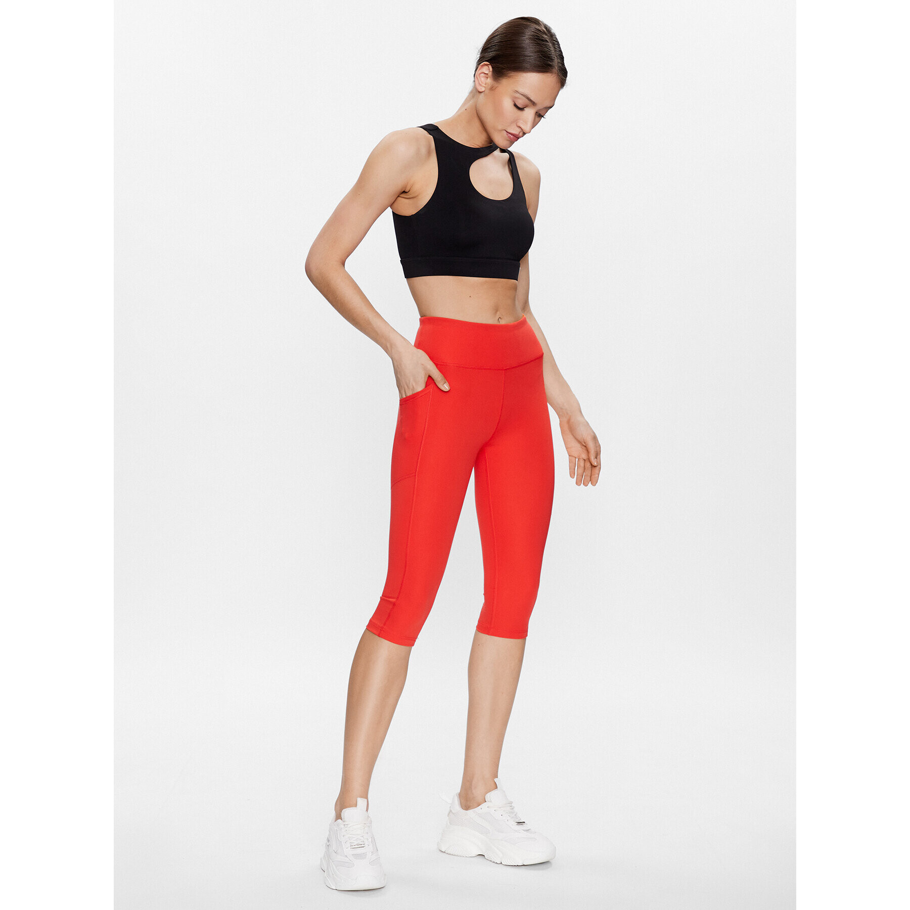 DKNY Sport Legíny DP3P3231 Červená Active Fit - Pepit.sk