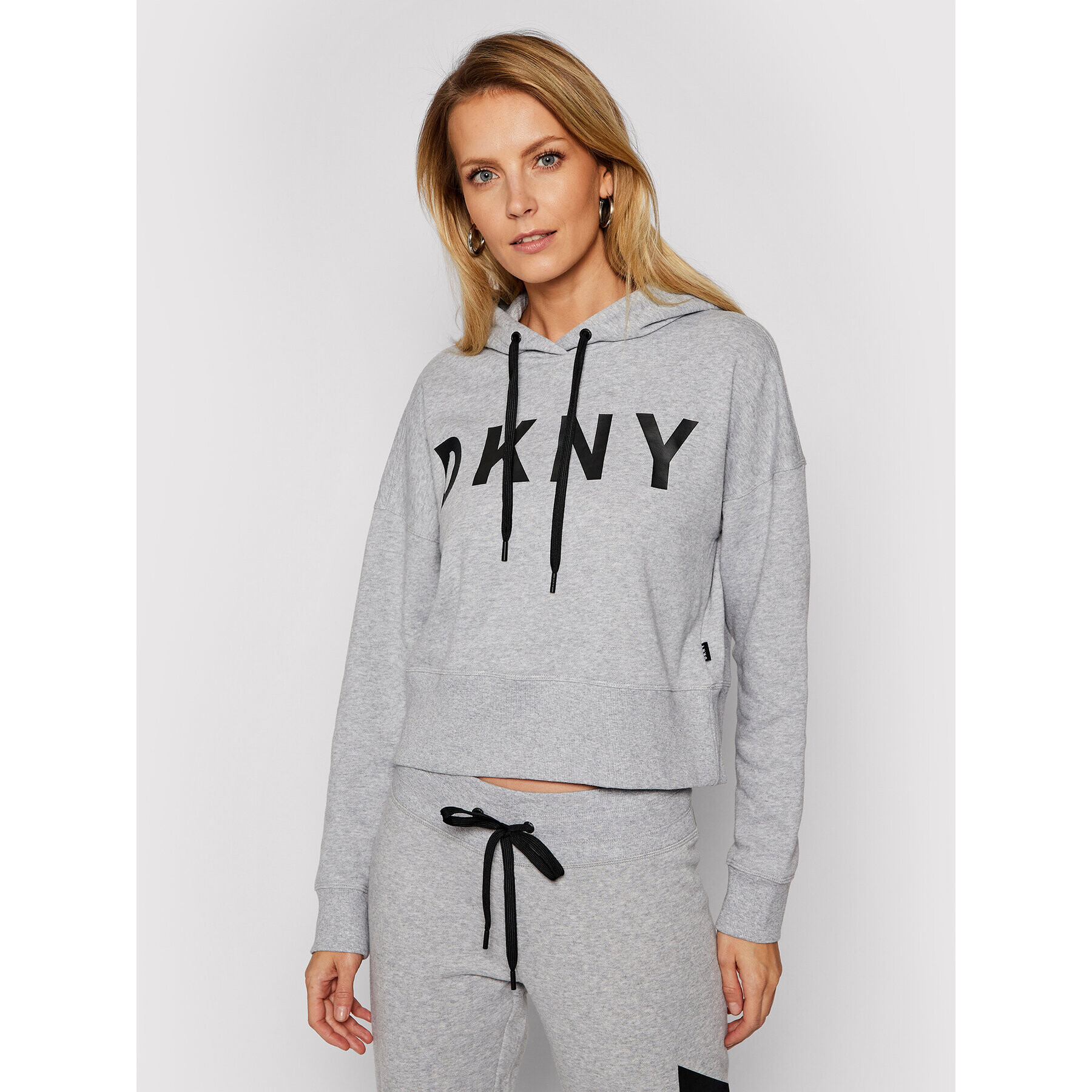 DKNY Sport Mikina DP0T7970 Sivá Regular Fit - Pepit.sk