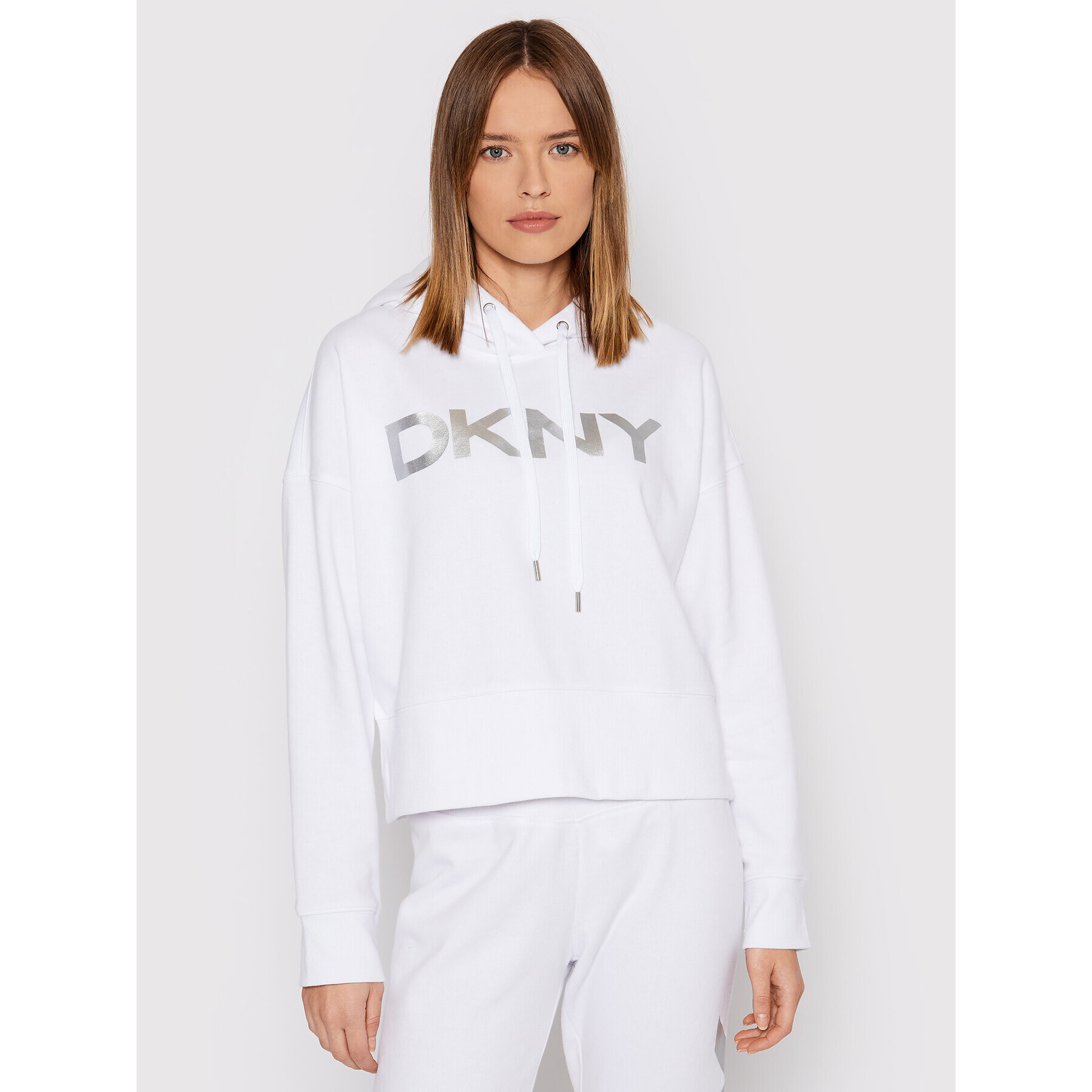 DKNY Sport Mikina DP1T7970 Biela Regular Fit - Pepit.sk