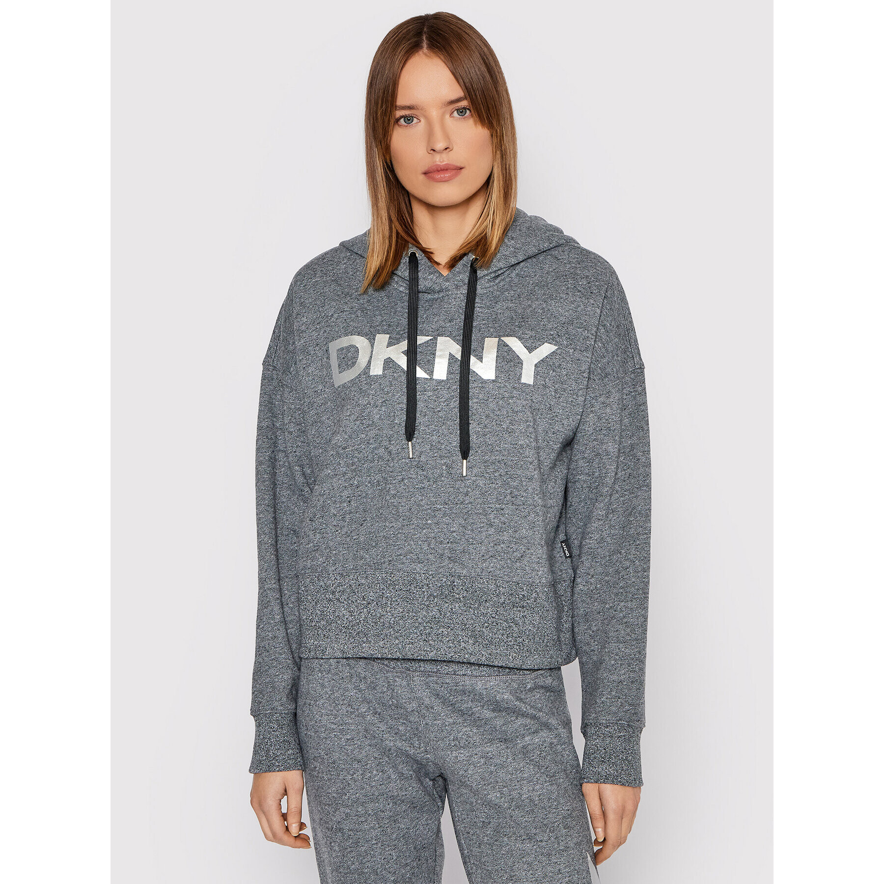 DKNY Sport Mikina DP1T7970 Sivá Regular Fit - Pepit.sk