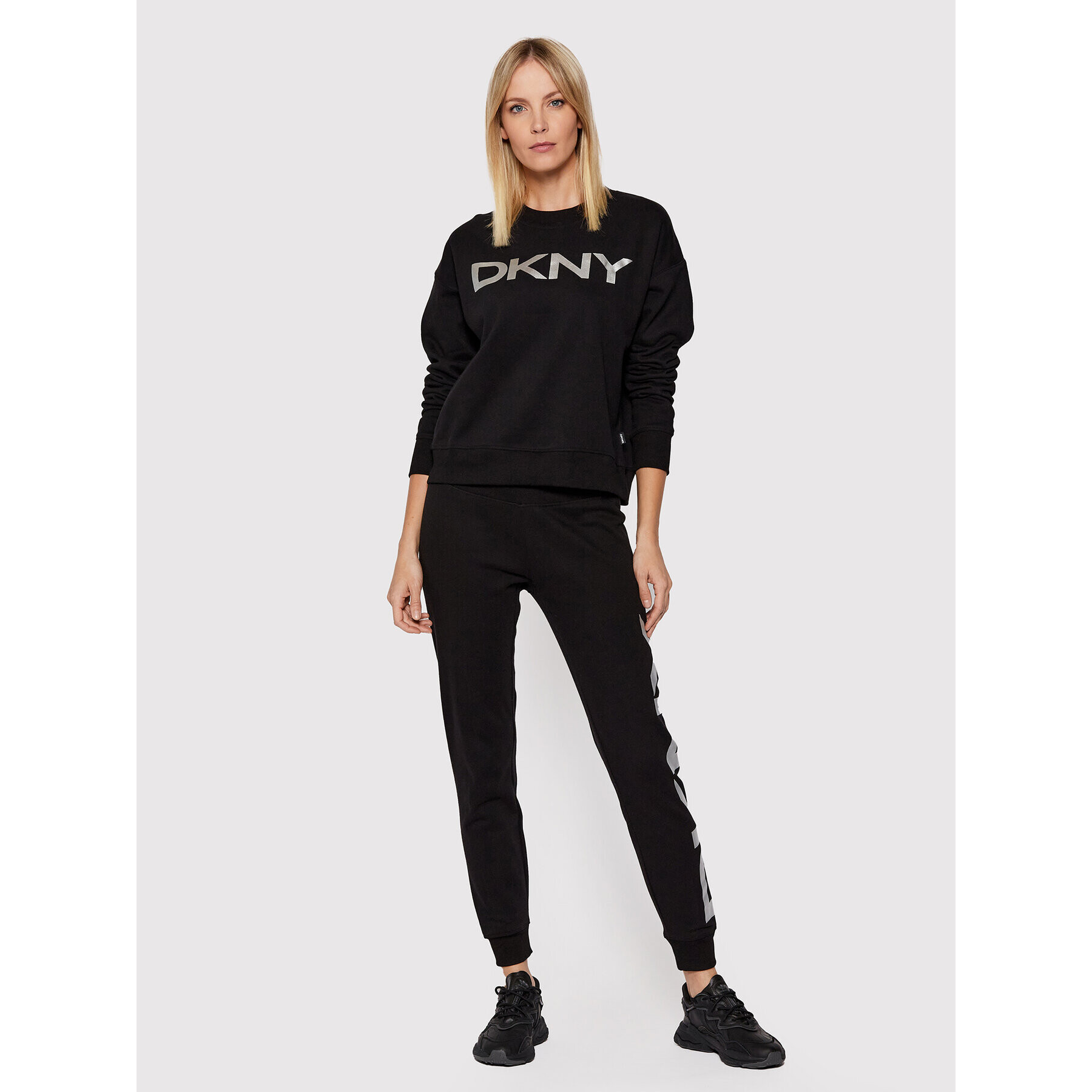 DKNY Sport Mikina DP1T7974 Čierna Relaxed Fit - Pepit.sk