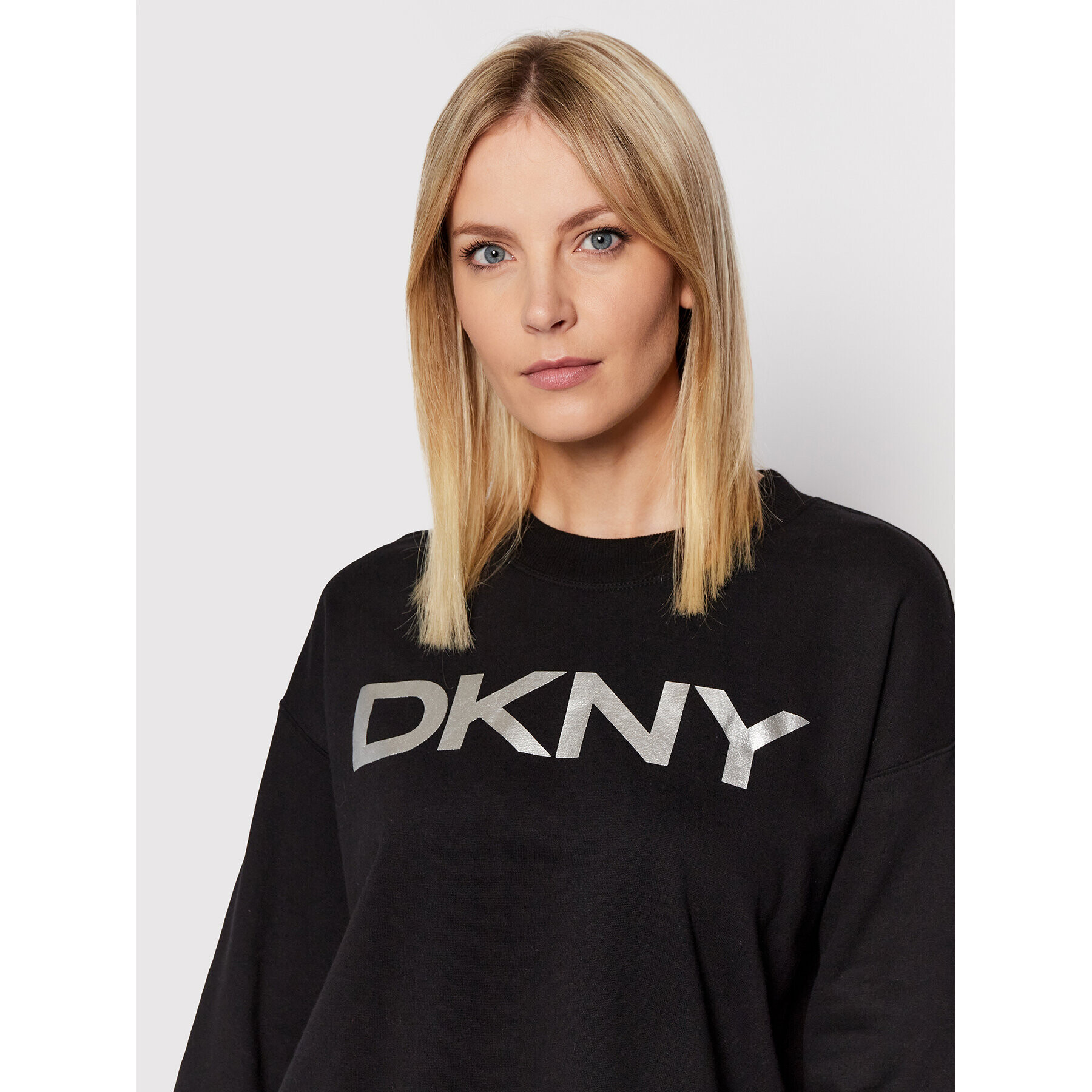 DKNY Sport Mikina DP1T7974 Čierna Relaxed Fit - Pepit.sk