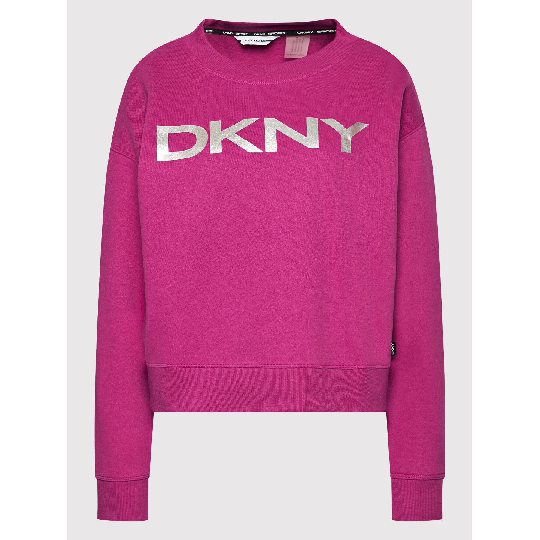 DKNY Sport Mikina DP1T7974 Ružová Relaxed Fit - Pepit.sk