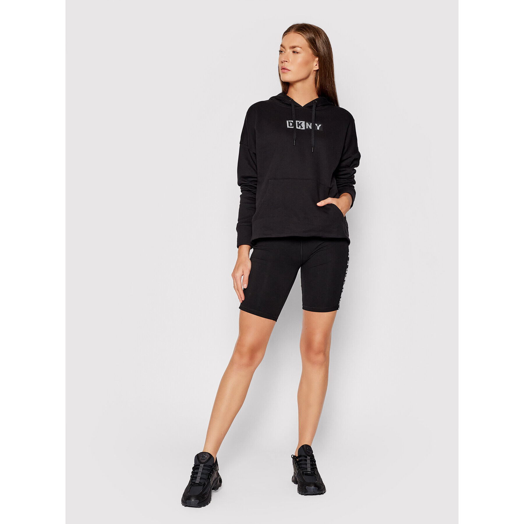 DKNY Sport Mikina DP1T8291 Čierna Relaxed Fit - Pepit.sk