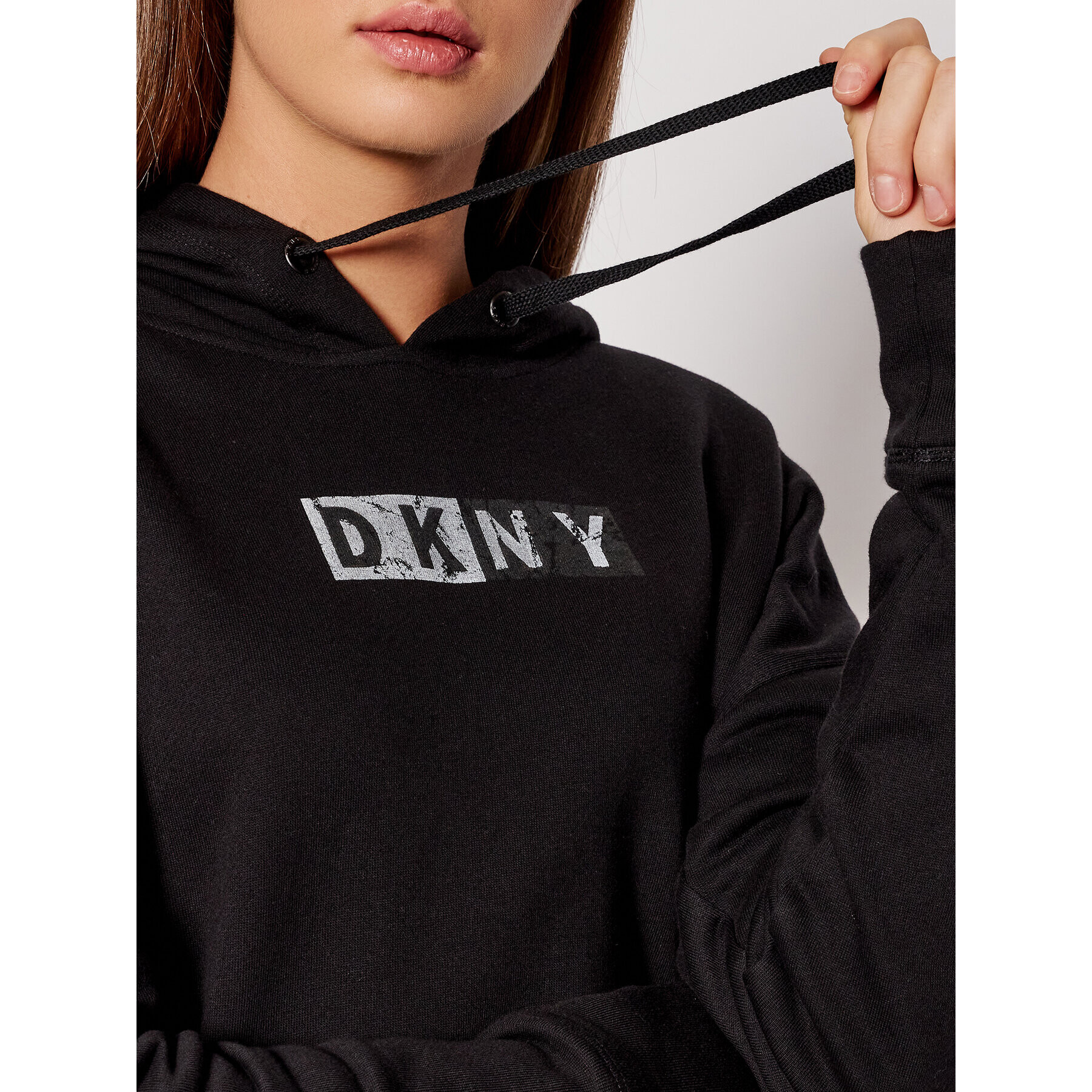 DKNY Sport Mikina DP1T8291 Čierna Relaxed Fit - Pepit.sk