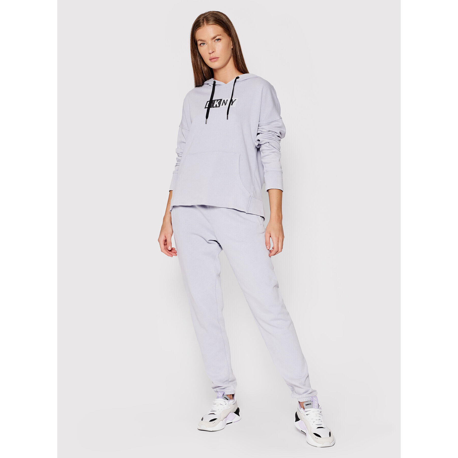 DKNY Sport Mikina DP1T8326 Modrá Relaxed Fit - Pepit.sk