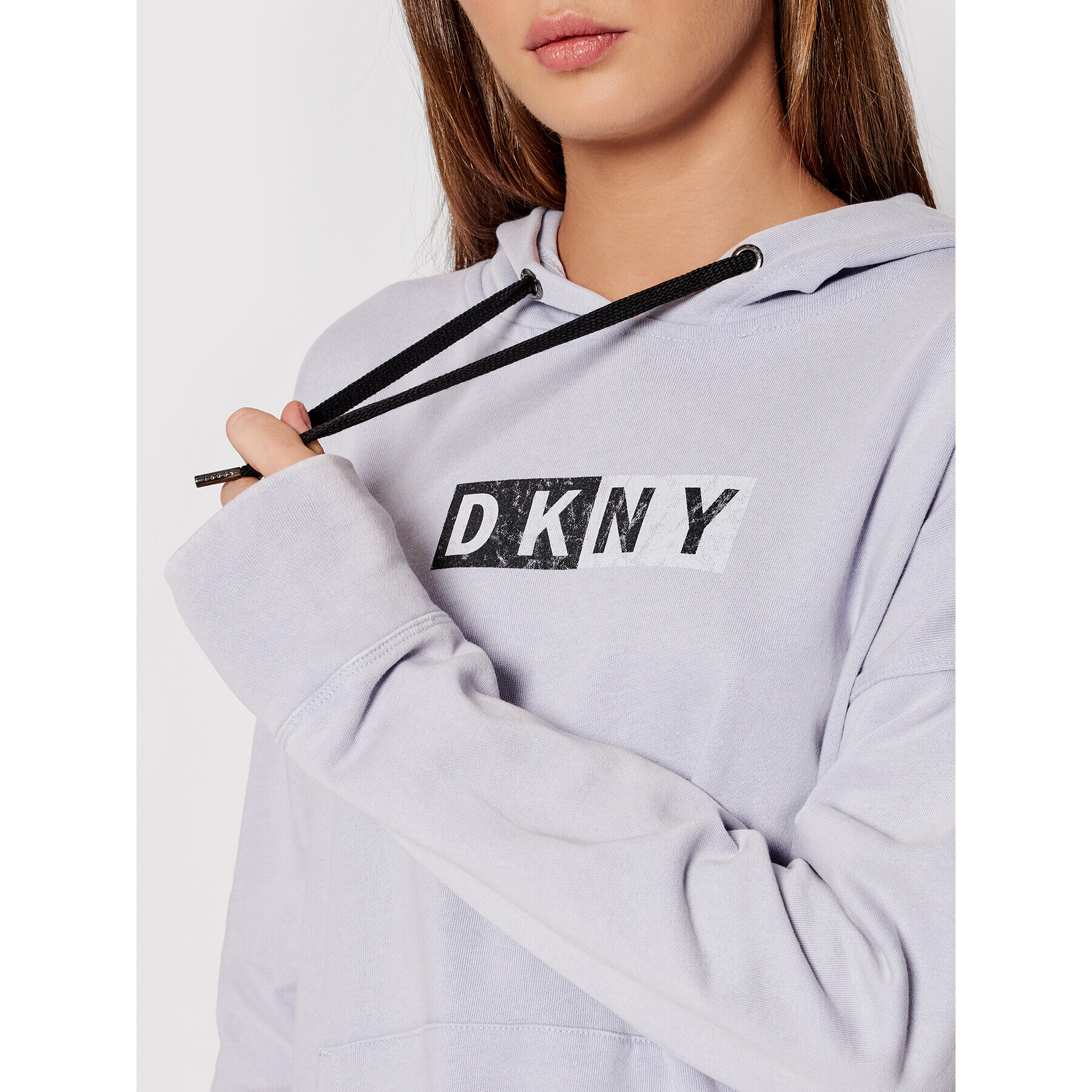 DKNY Sport Mikina DP1T8326 Modrá Relaxed Fit - Pepit.sk