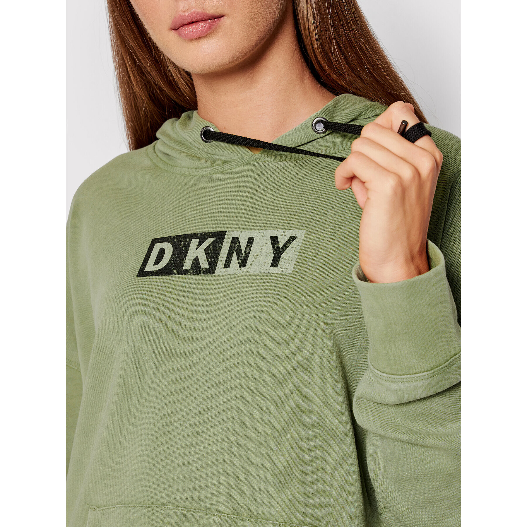 DKNY Sport Mikina DP1T8326 Zelená Relaxed Fit - Pepit.sk