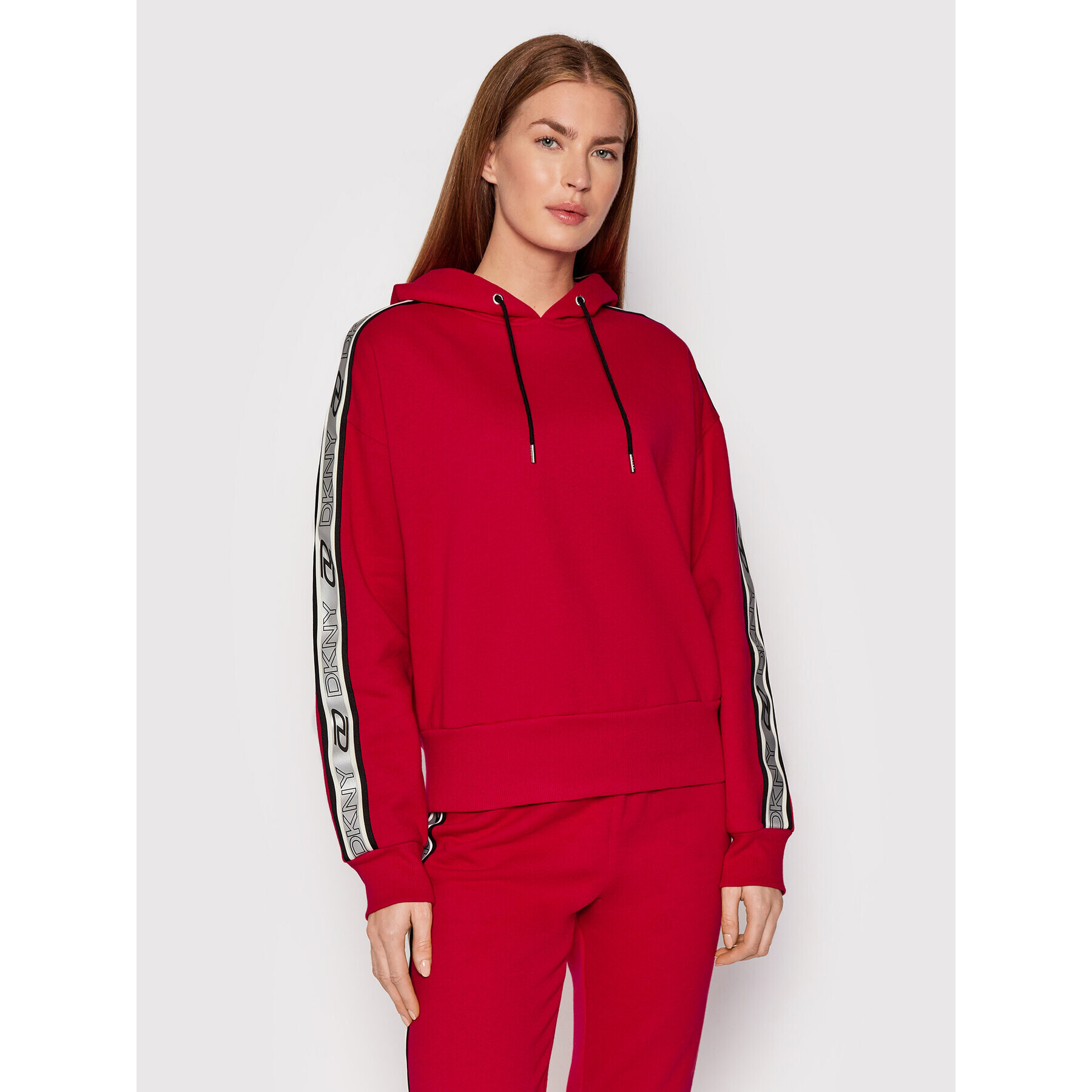 DKNY Sport Mikina DP1T8377 Červená Regular Fit - Pepit.sk