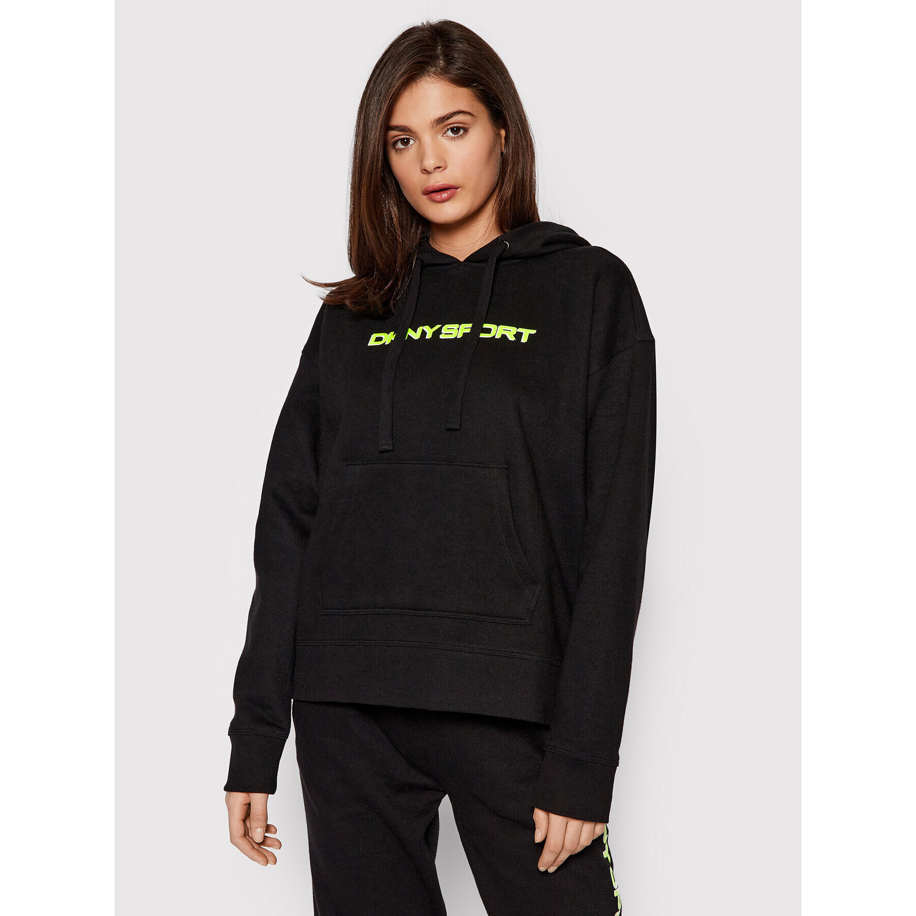 DKNY Sport Mikina DP1T8423 Čierna Oversize - Pepit.sk