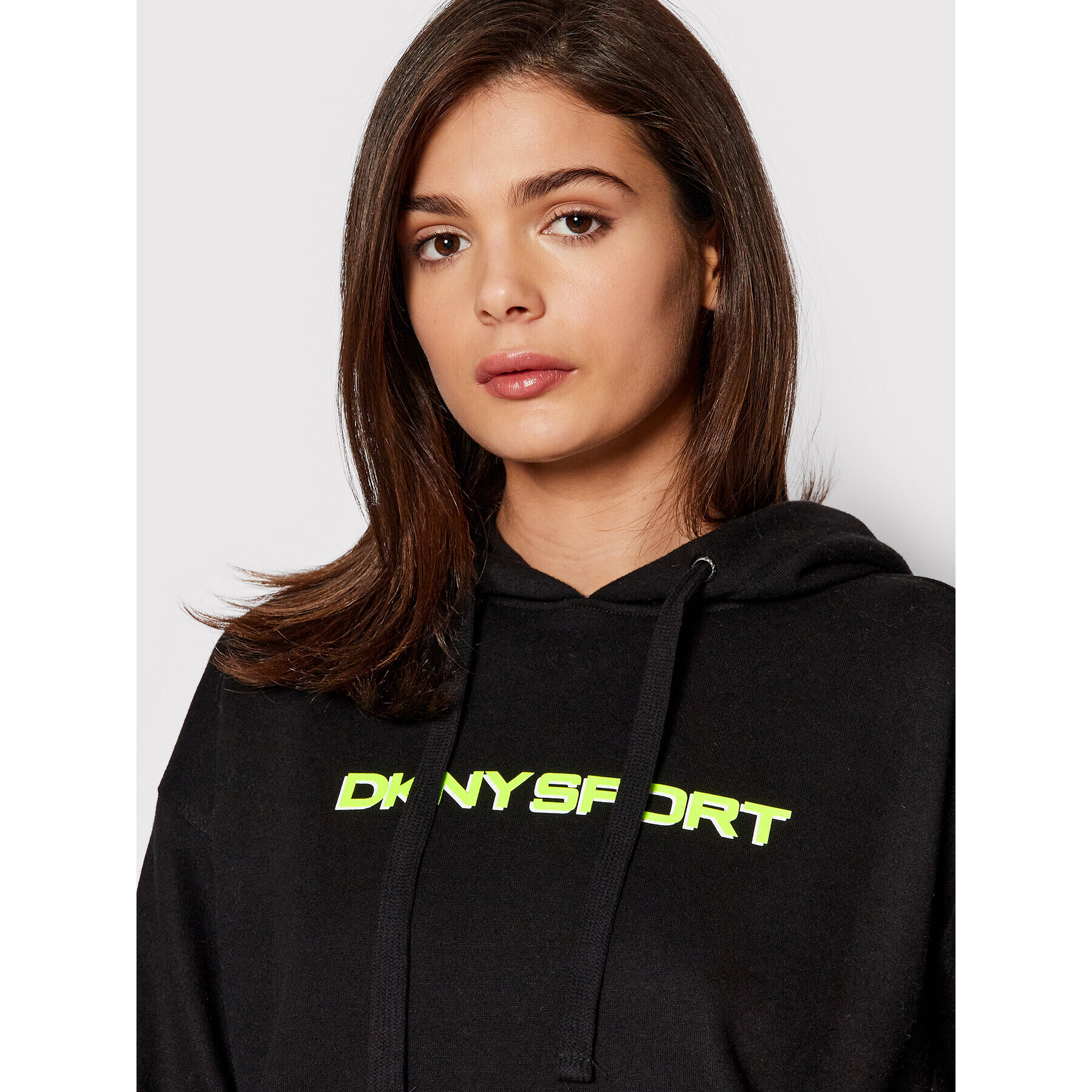 DKNY Sport Mikina DP1T8423 Čierna Oversize - Pepit.sk