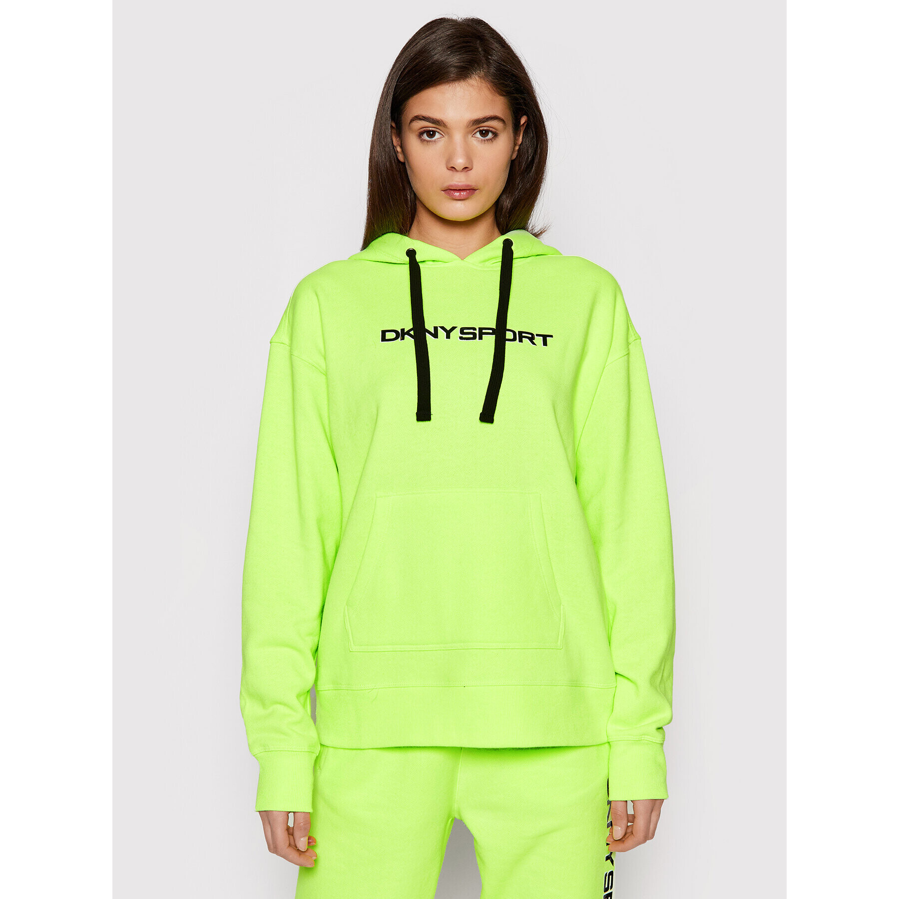 DKNY Sport Mikina DP1T8423 Zelená Oversize - Pepit.sk