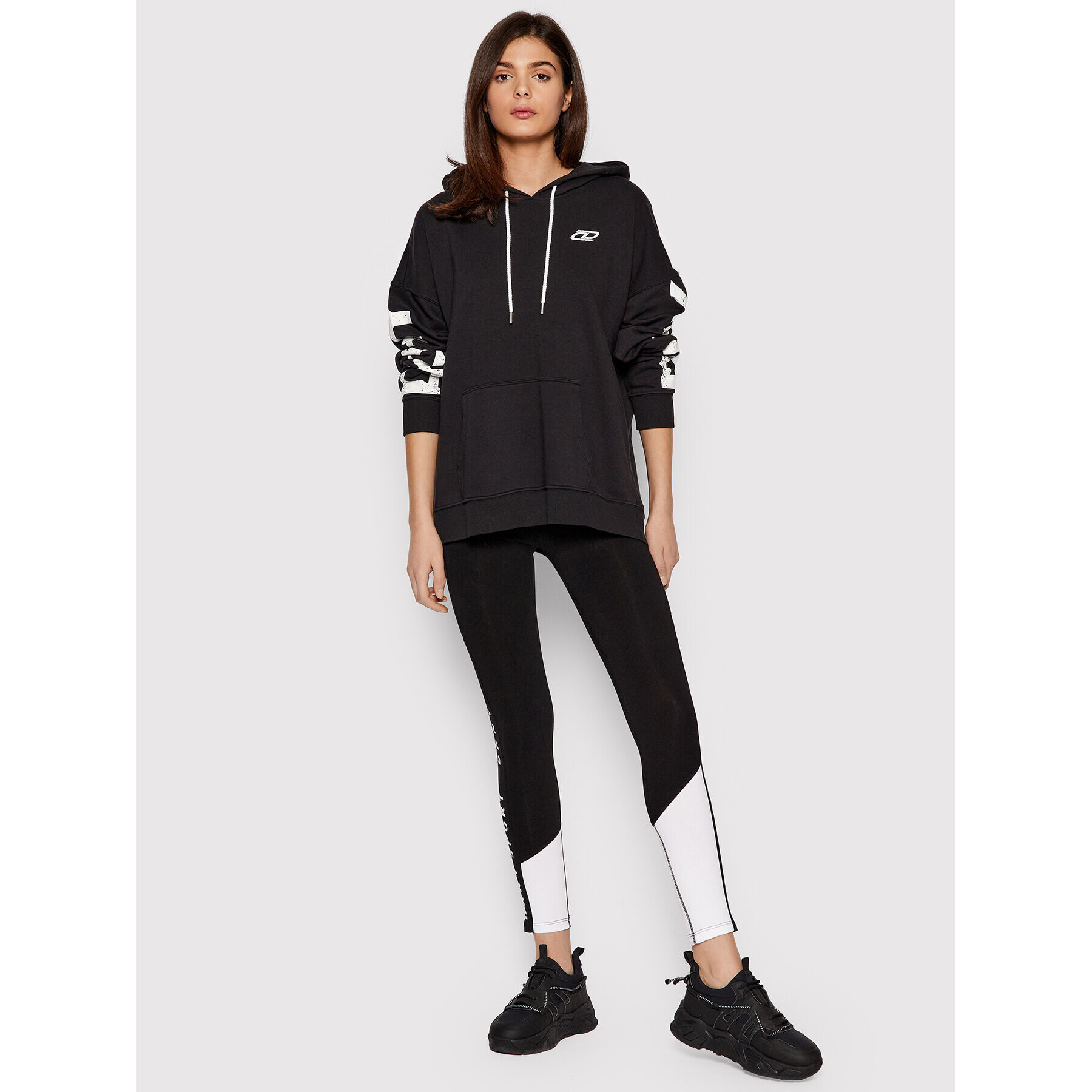 DKNY Sport Mikina DP1T8461 Čierna Relaxed Fit - Pepit.sk