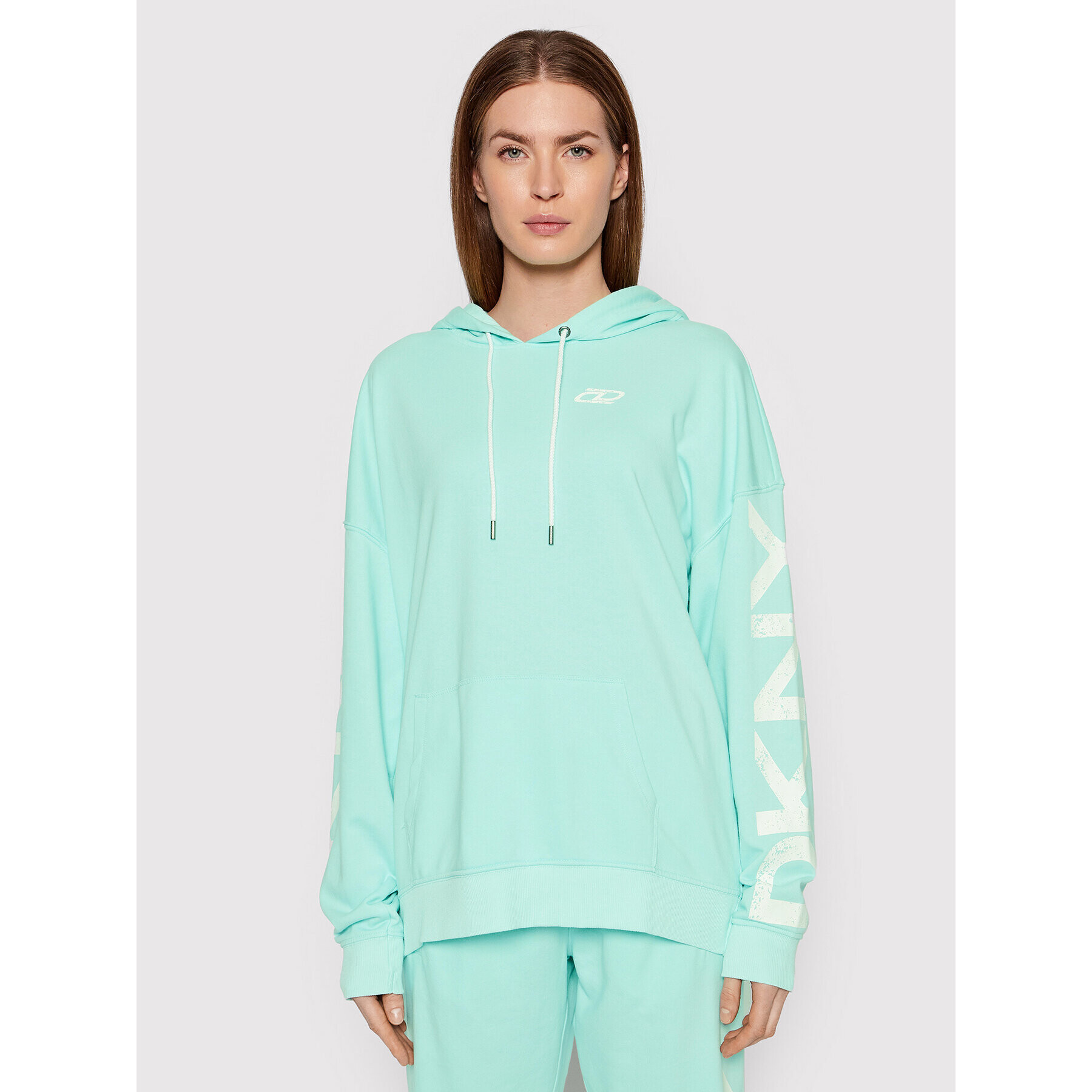 DKNY Sport Mikina DP1T8461 Zelená Relaxed Fit - Pepit.sk