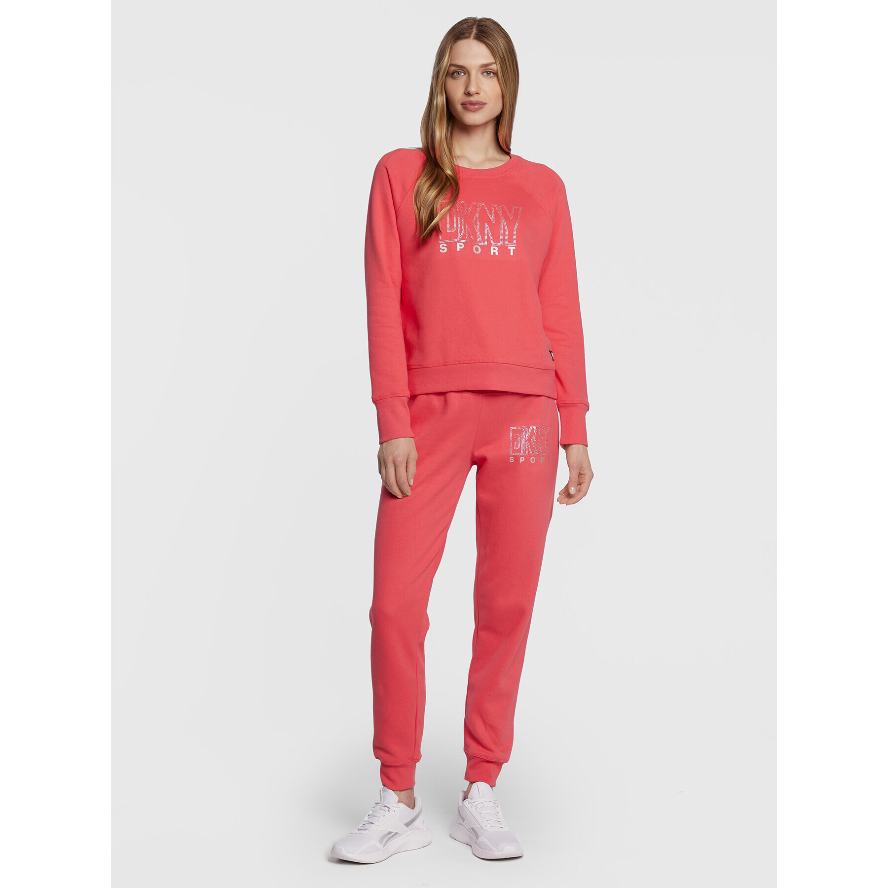 DKNY Sport Mikina DP2T9071 Ružová Regular Fit - Pepit.sk