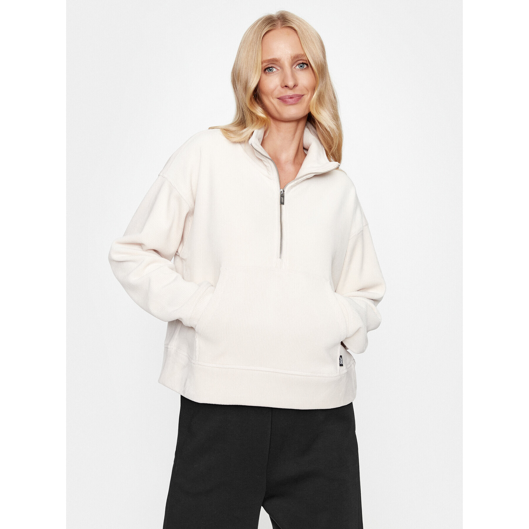 DKNY Sport Mikina DP3T9414 Écru Regular Fit - Pepit.sk