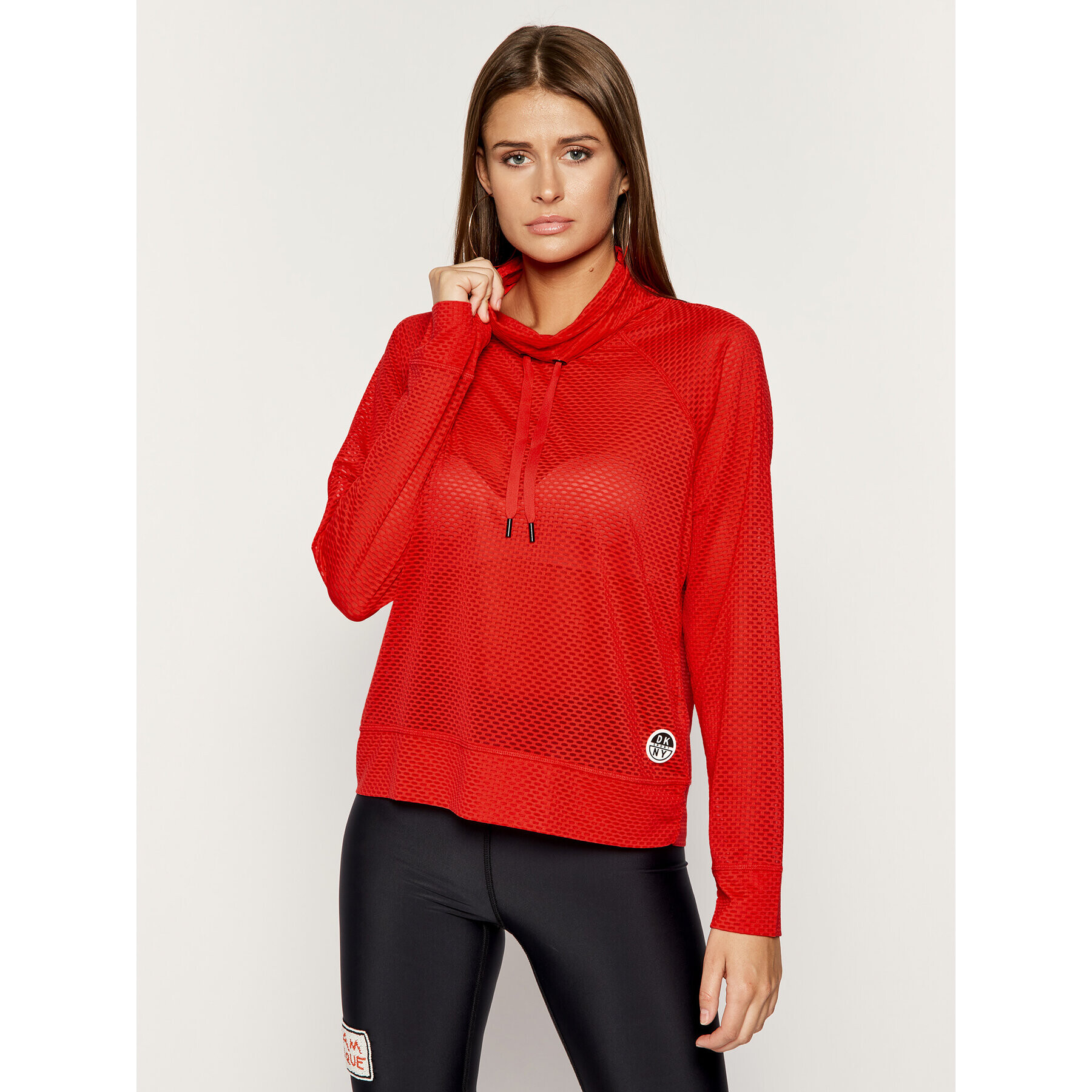 DKNY Sport Mikina DP9T6457 Červená Regular Fit - Pepit.sk