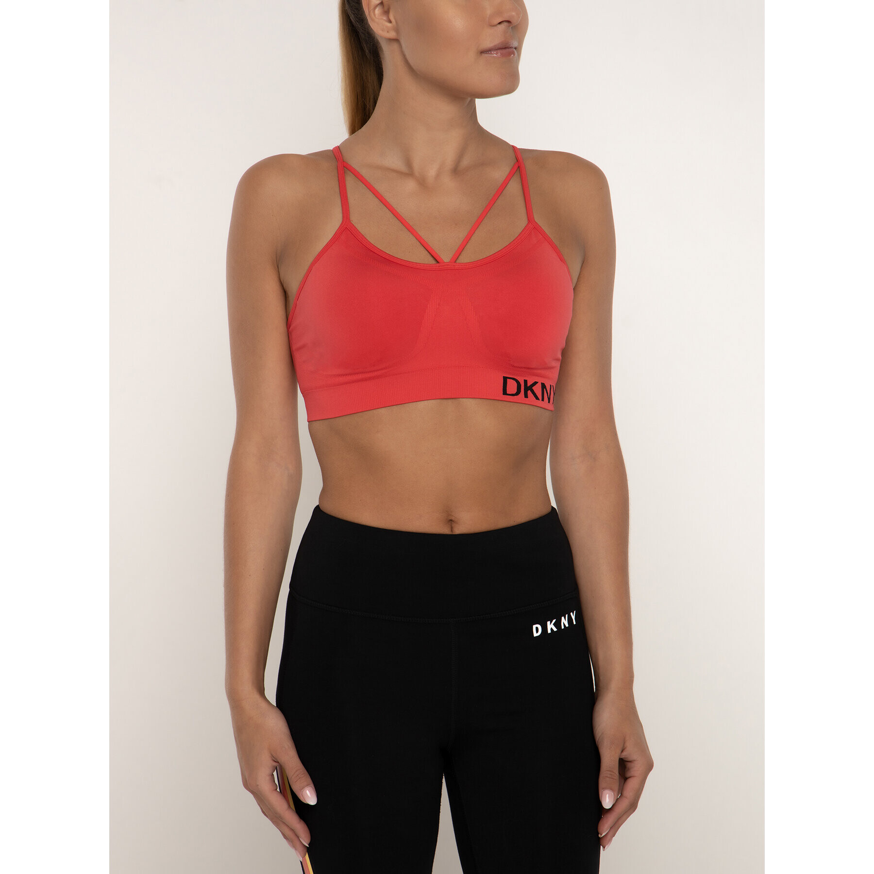 DKNY Sport Podprsenkový top DP8T5475 Červená - Pepit.sk