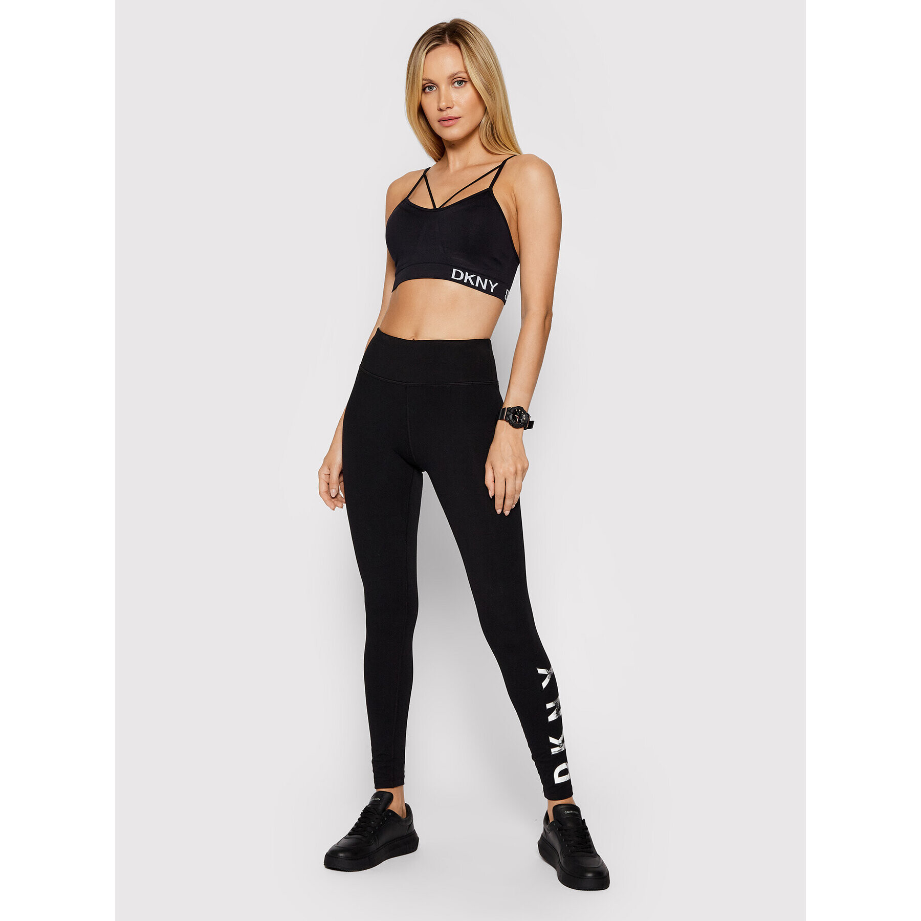 DKNY Sport Podprsenkový top DP9T5475 Čierna - Pepit.sk