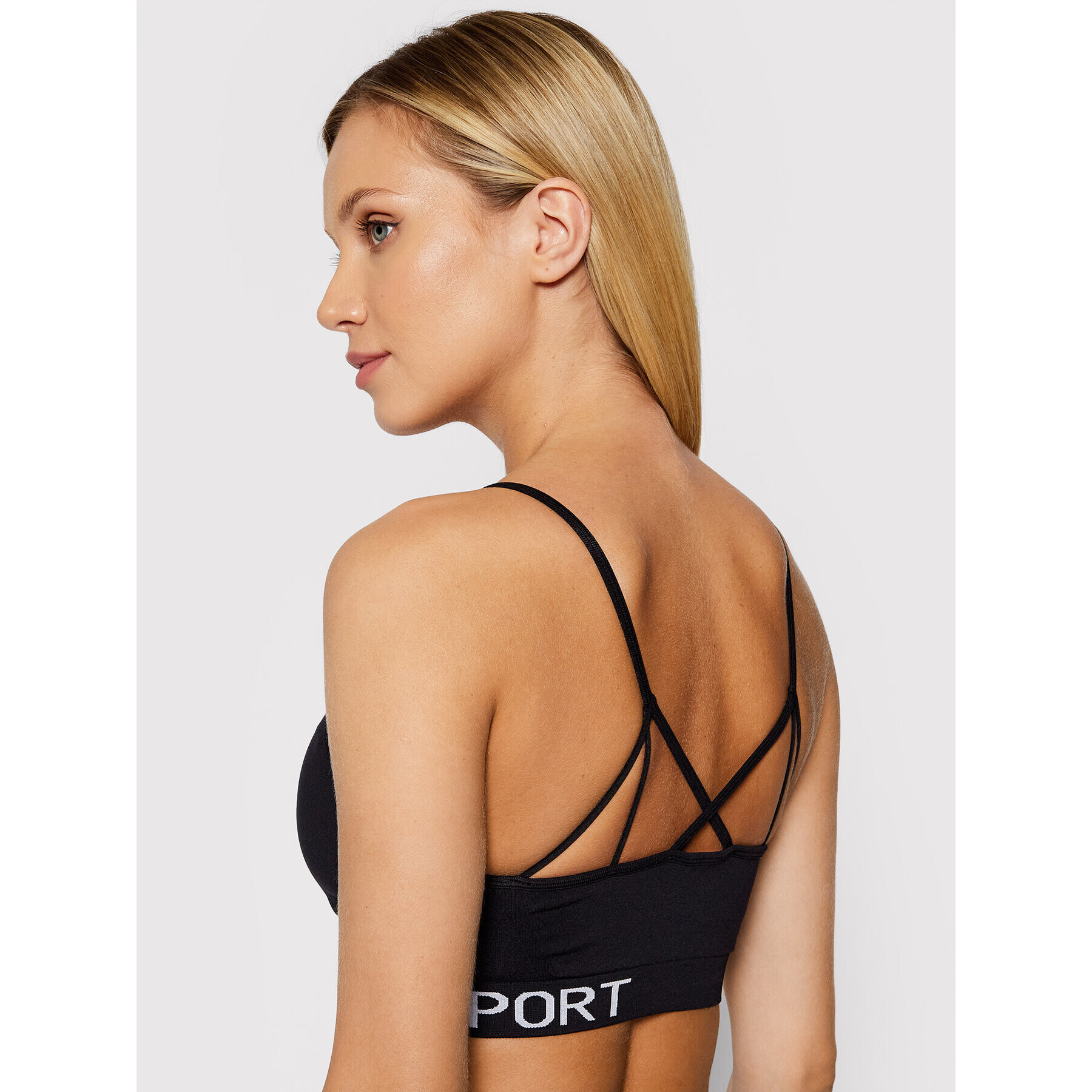 DKNY Sport Podprsenkový top DP9T5475 Čierna - Pepit.sk