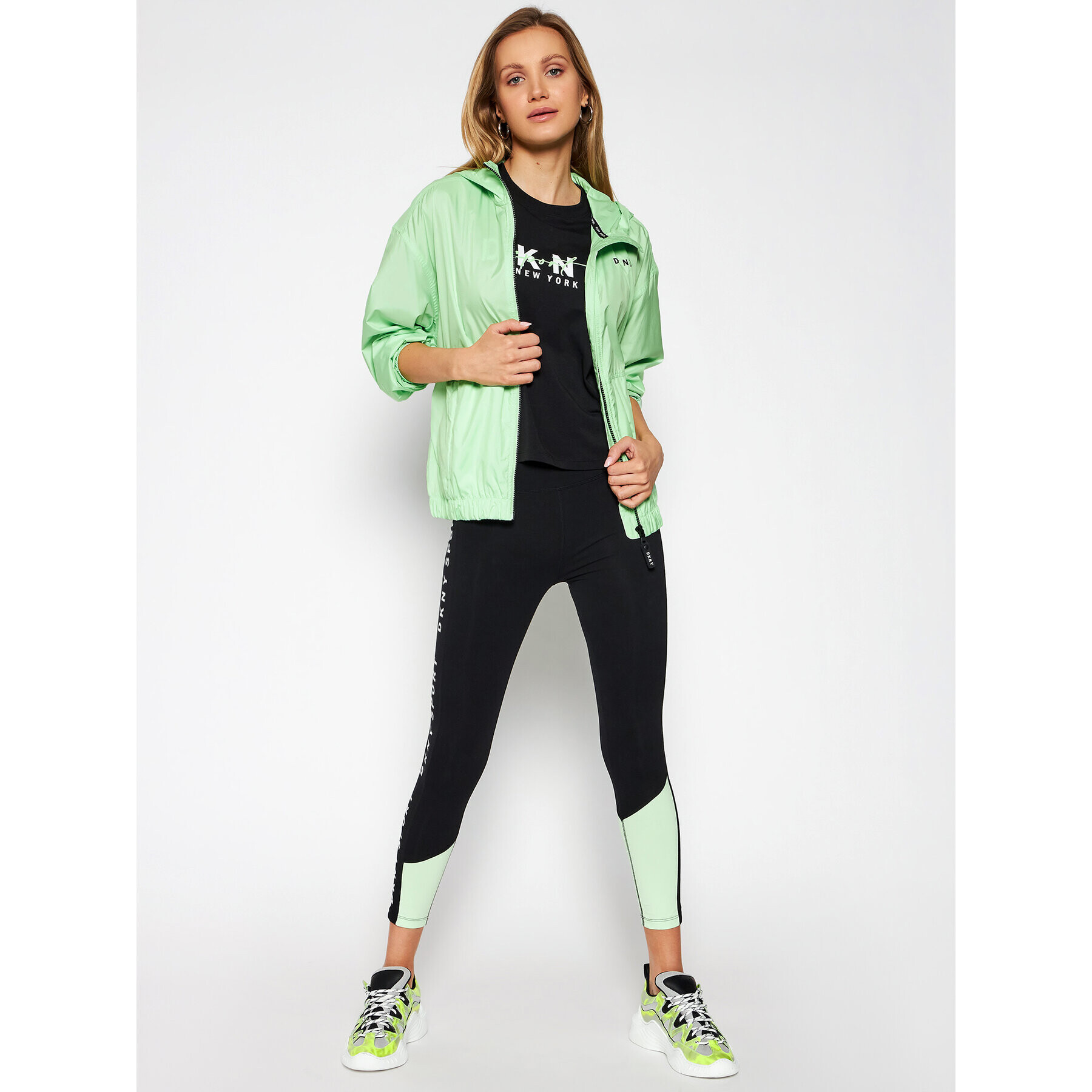 DKNY Sport Prechodná bunda DP0J8973 Zelená Regular Fit - Pepit.sk