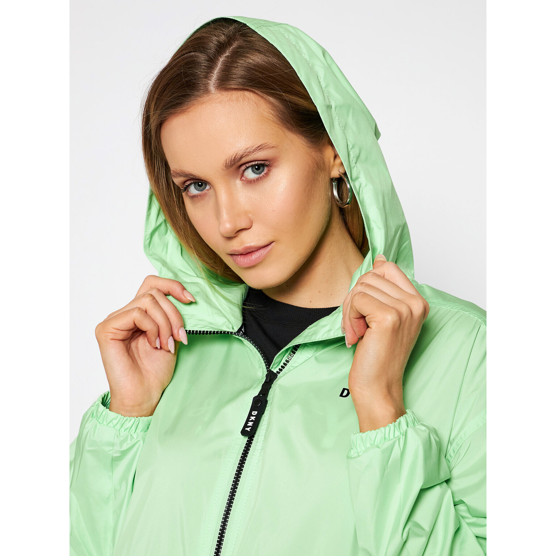 DKNY Sport Prechodná bunda DP0J8973 Zelená Regular Fit - Pepit.sk