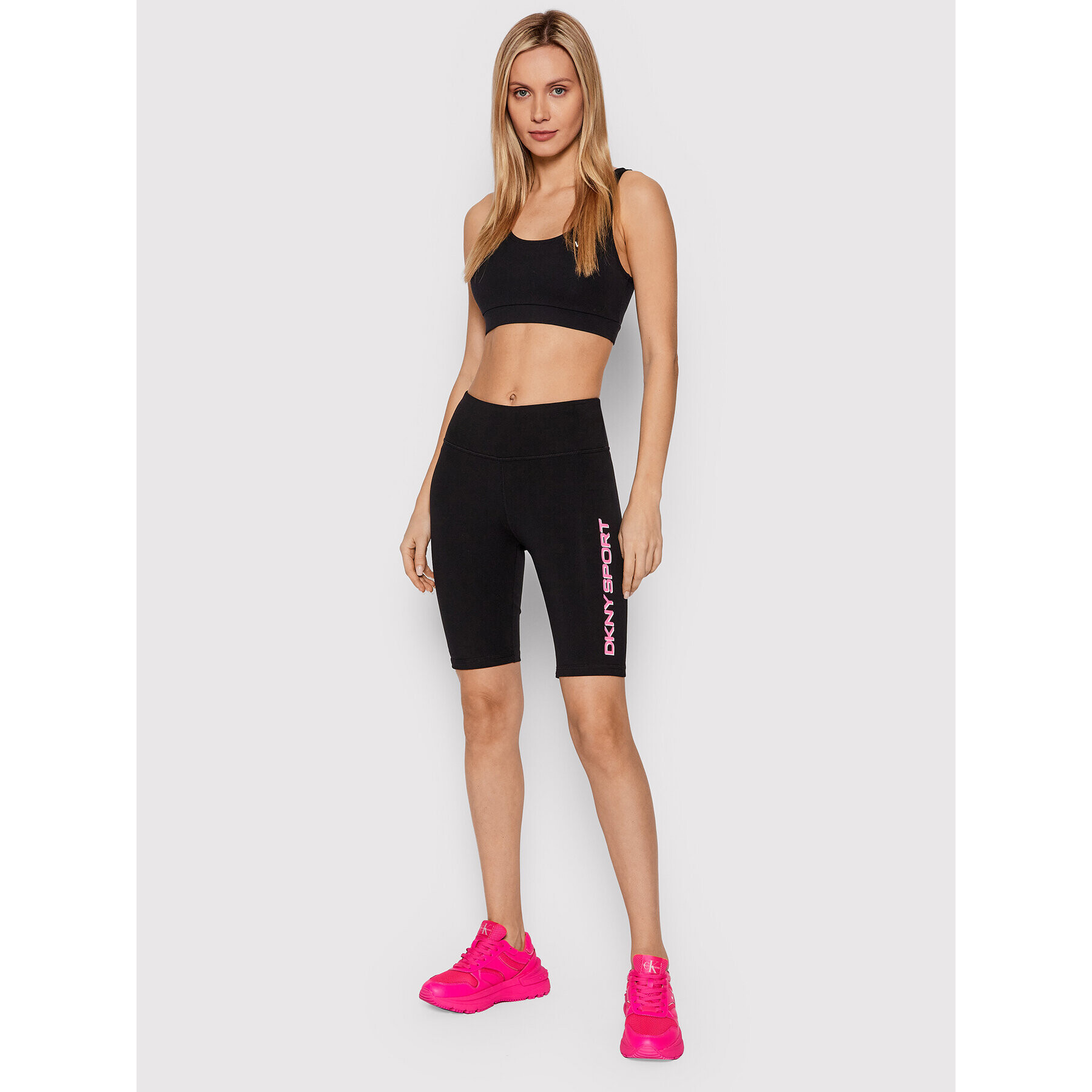 DKNY Sport Športové kraťasy DP1S4915 Čierna Slim Fit - Pepit.sk