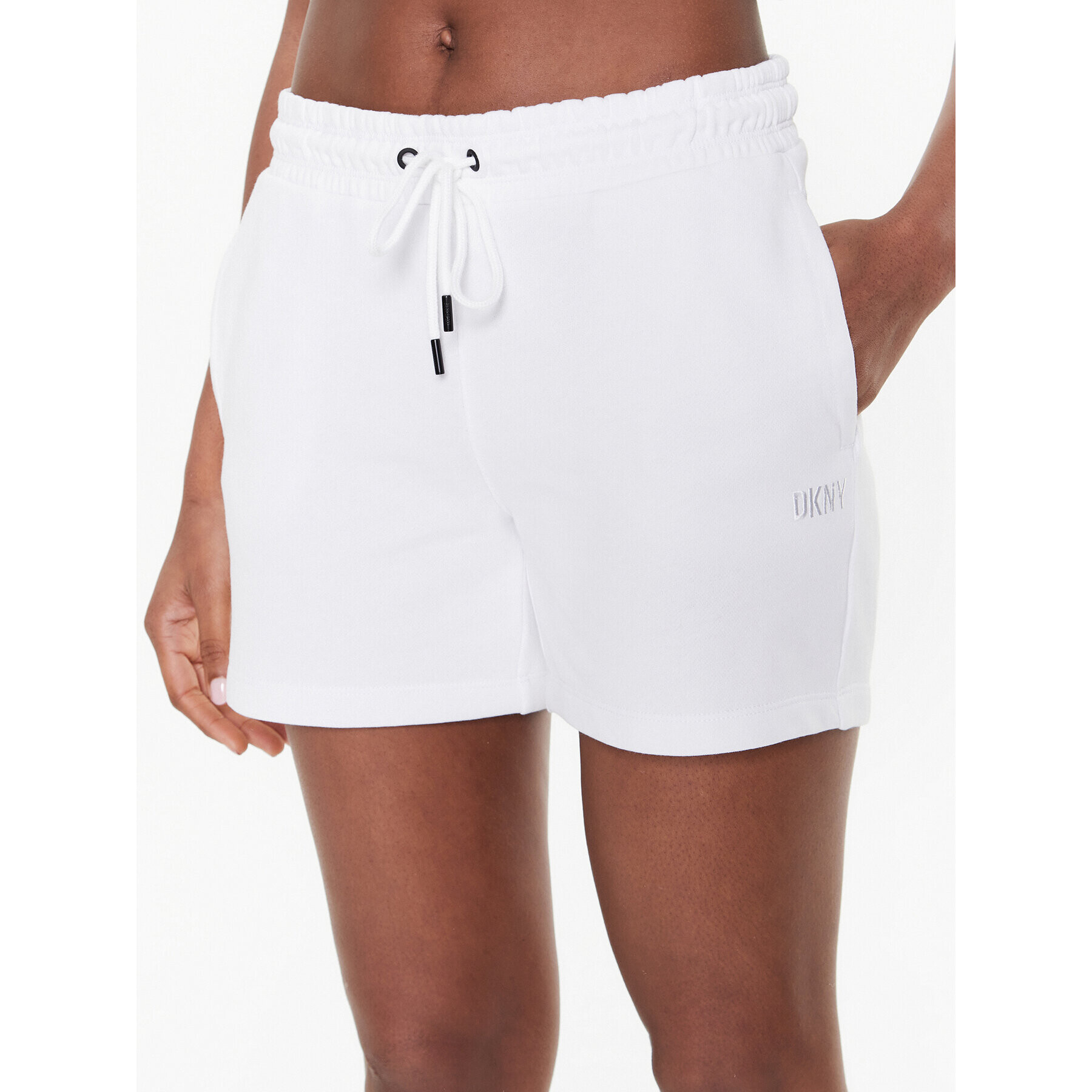 DKNY Sport Športové kraťasy DP2S4993 Biela Classic Fit - Pepit.sk