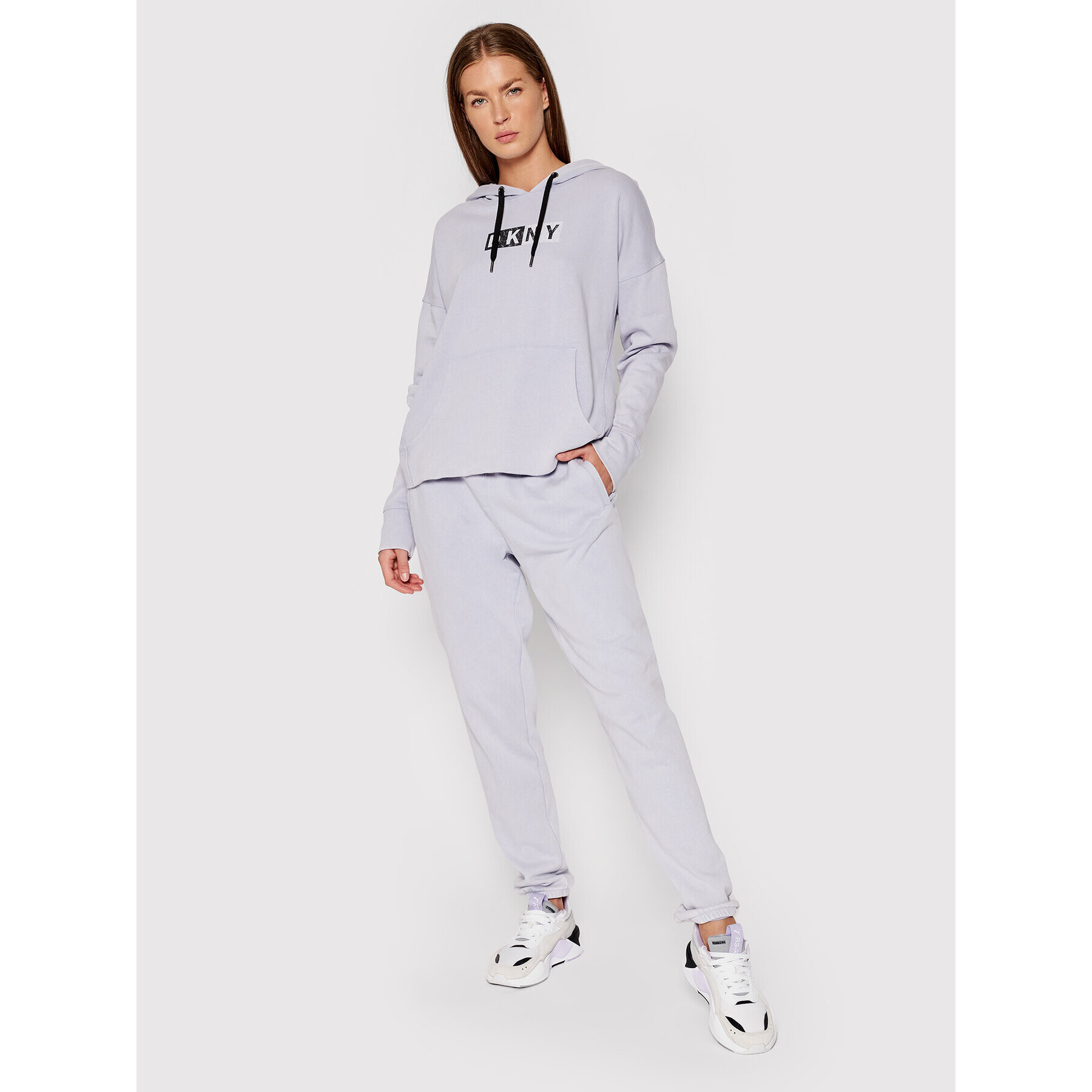 DKNY Sport Teplákové nohavice DP1P2777 Modrá Relaxed Fit - Pepit.sk