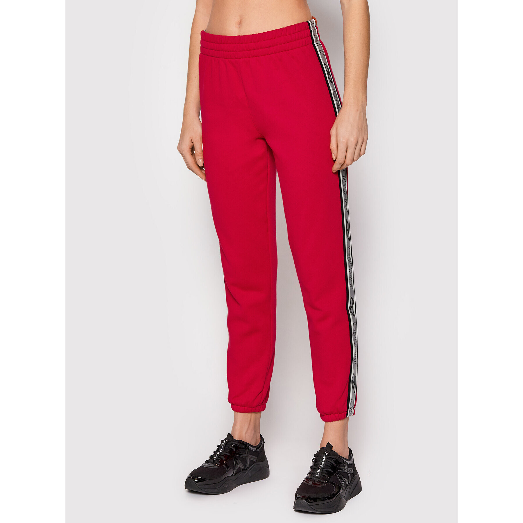 DKNY Sport Teplákové nohavice DP1P2802 Červená Regular Fit - Pepit.sk