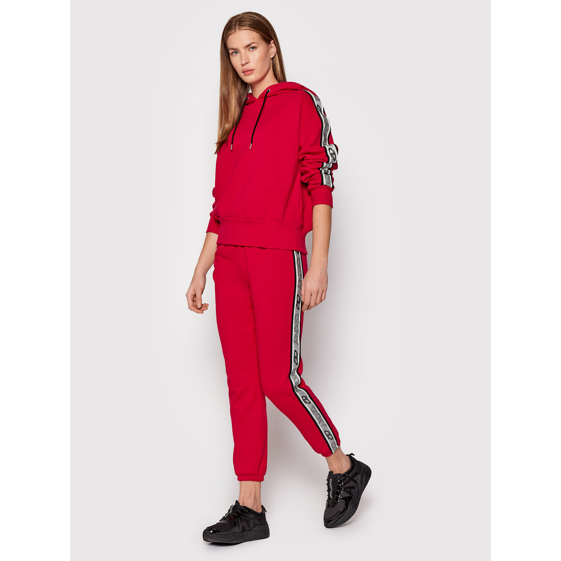 DKNY Sport Teplákové nohavice DP1P2802 Červená Regular Fit - Pepit.sk