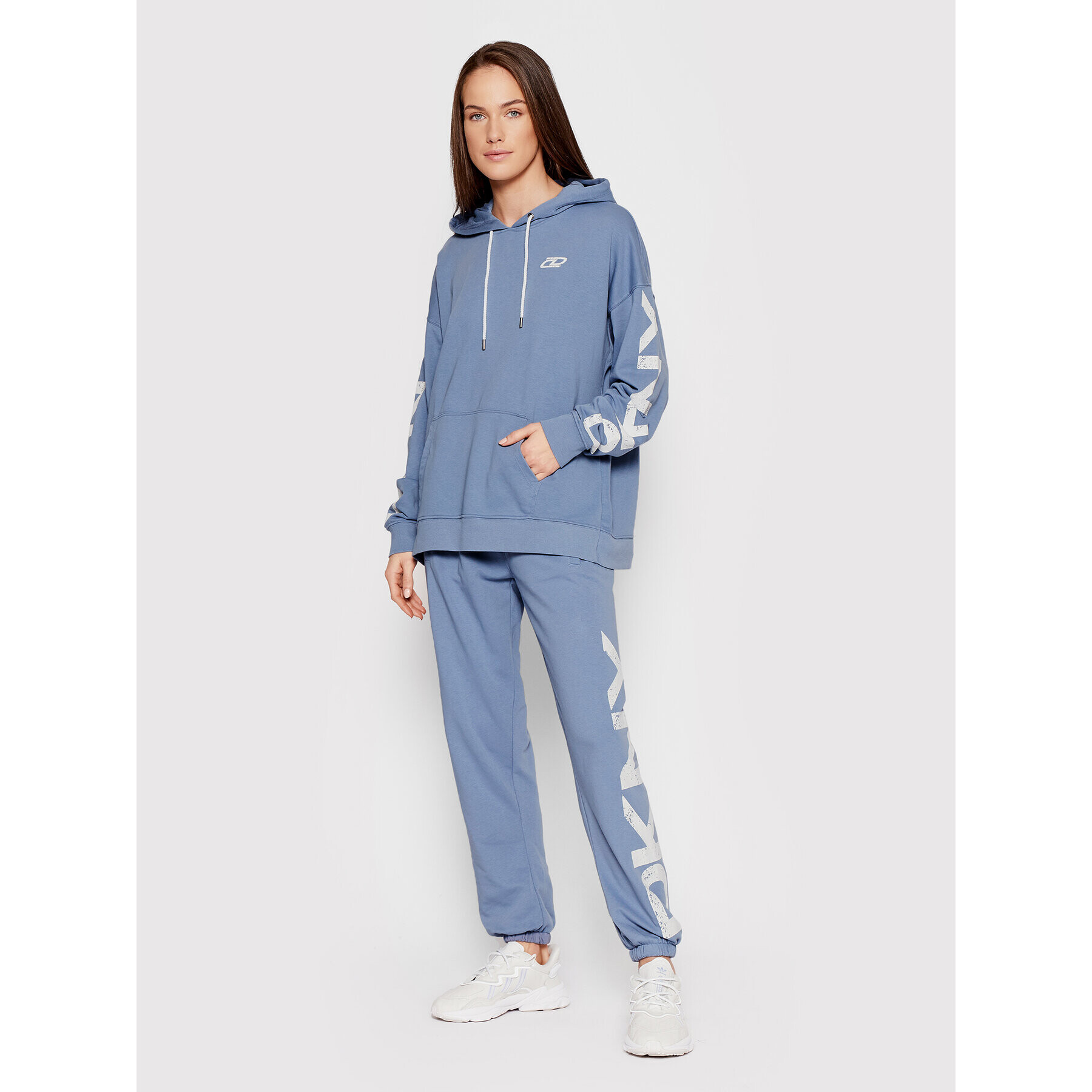 DKNY Sport Teplákové nohavice DP1P2833 Modrá Relaxed Fit - Pepit.sk