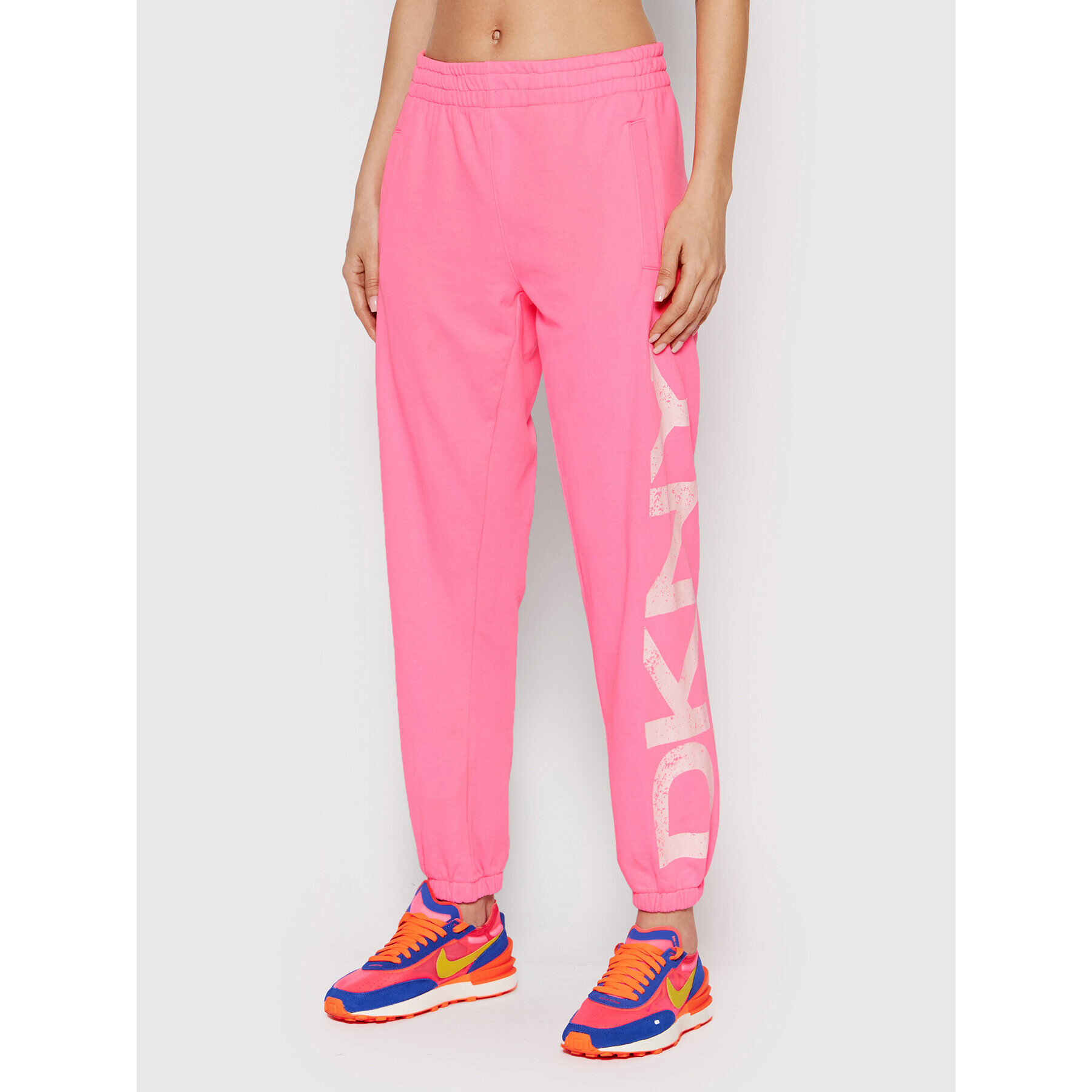 DKNY Sport Teplákové nohavice DP1P2833 Ružová Regular Fit - Pepit.sk