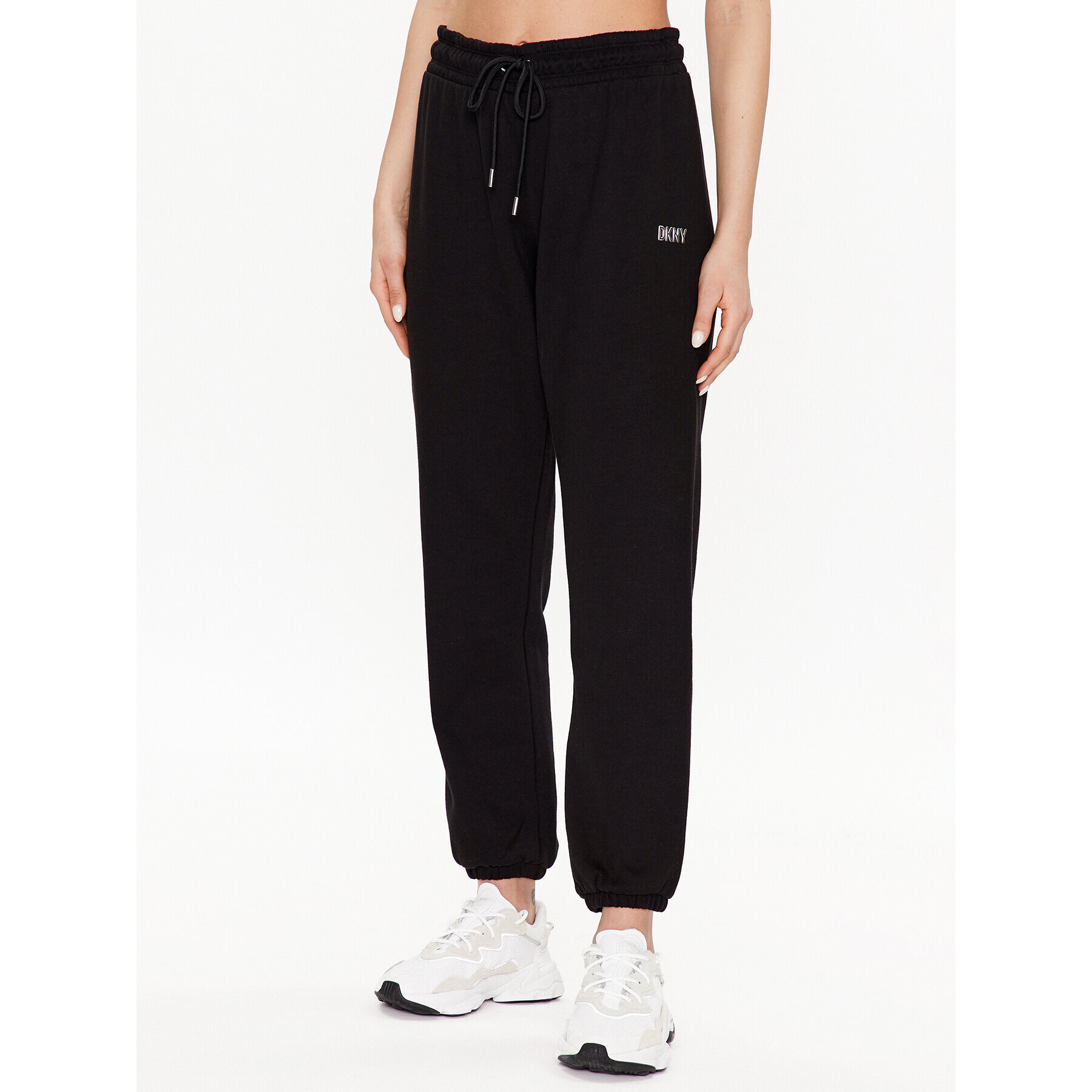 DKNY Sport Teplákové nohavice DP2P3114 Čierna Classic Fit - Pepit.sk