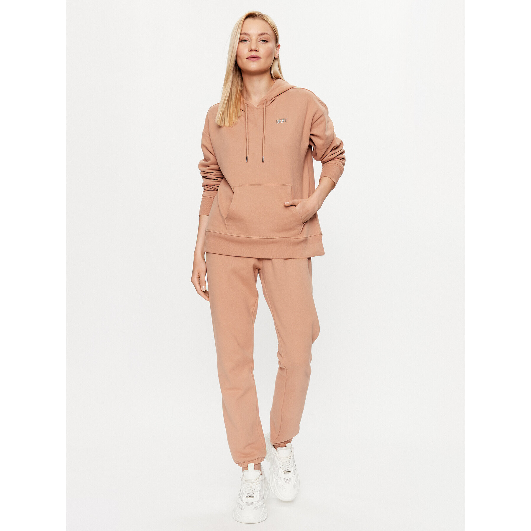 DKNY Sport Teplákové nohavice DP2P3114 Hnedá Regular Fit - Pepit.sk