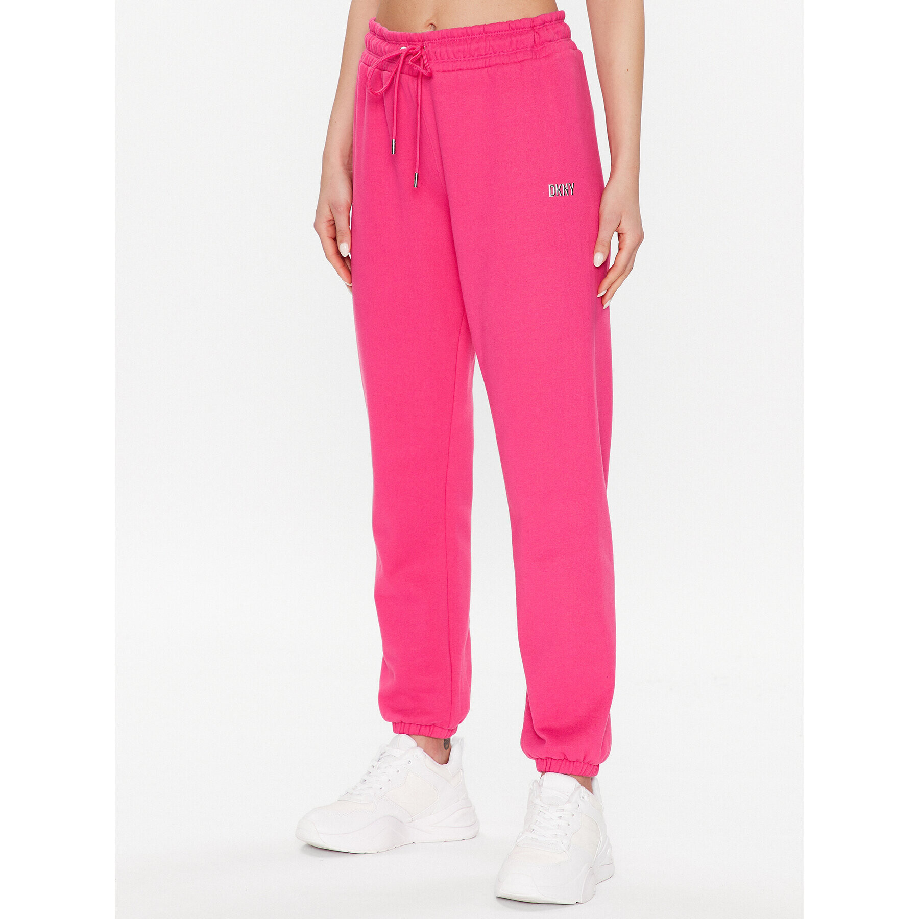 DKNY Sport Teplákové nohavice DP2P3114 Ružová Classic Fit - Pepit.sk