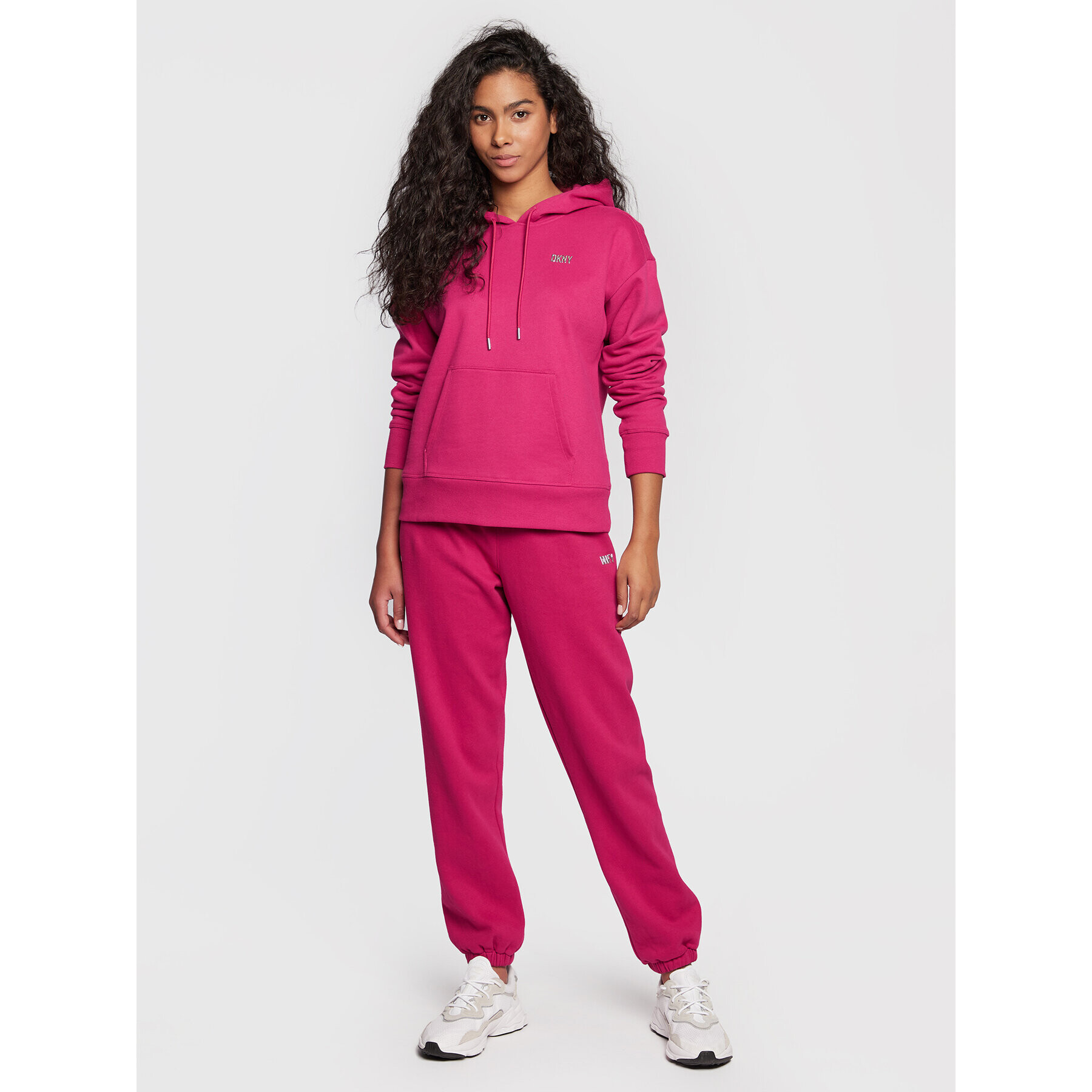 DKNY Sport Teplákové nohavice DP2P3114 Ružová Regular Fit - Pepit.sk