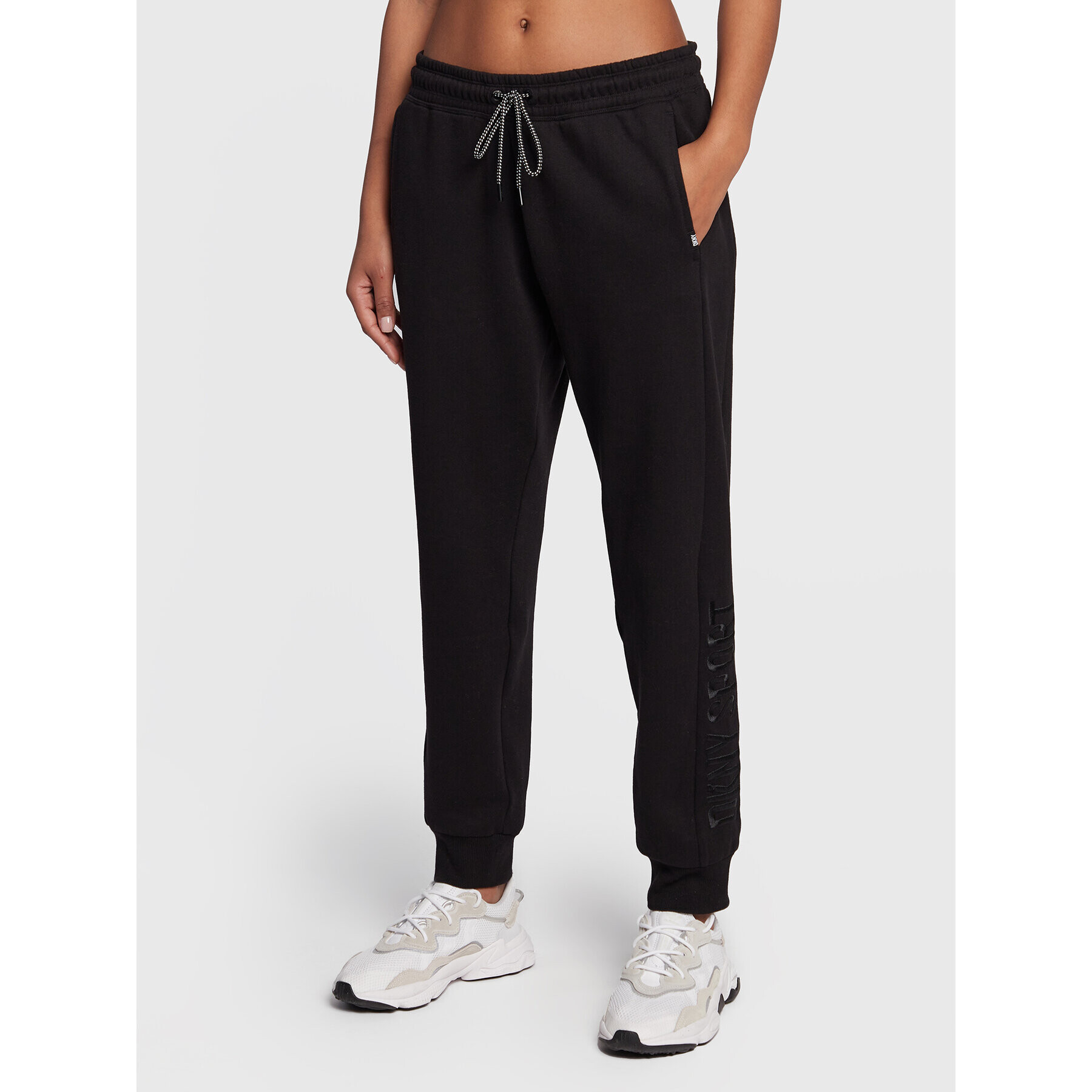 DKNY Sport Teplákové nohavice DP2P3117 Čierna Regular Fit - Pepit.sk