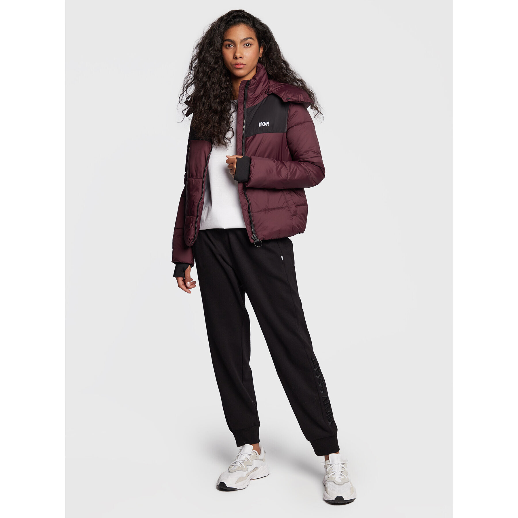 DKNY Sport Teplákové nohavice DP2P3117 Čierna Regular Fit - Pepit.sk