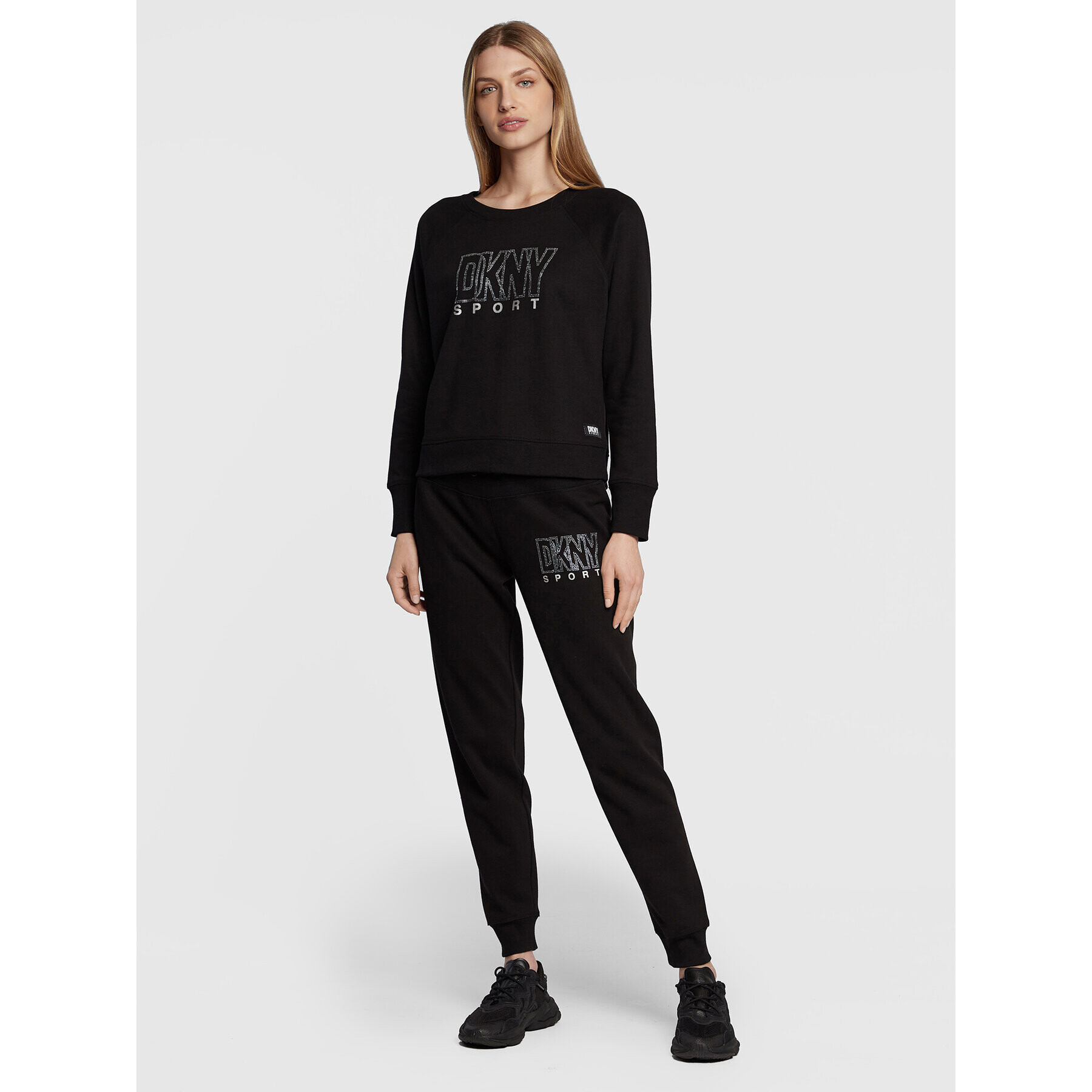 DKNY Sport Teplákové nohavice DP2P3120 Čierna Regular Fit - Pepit.sk