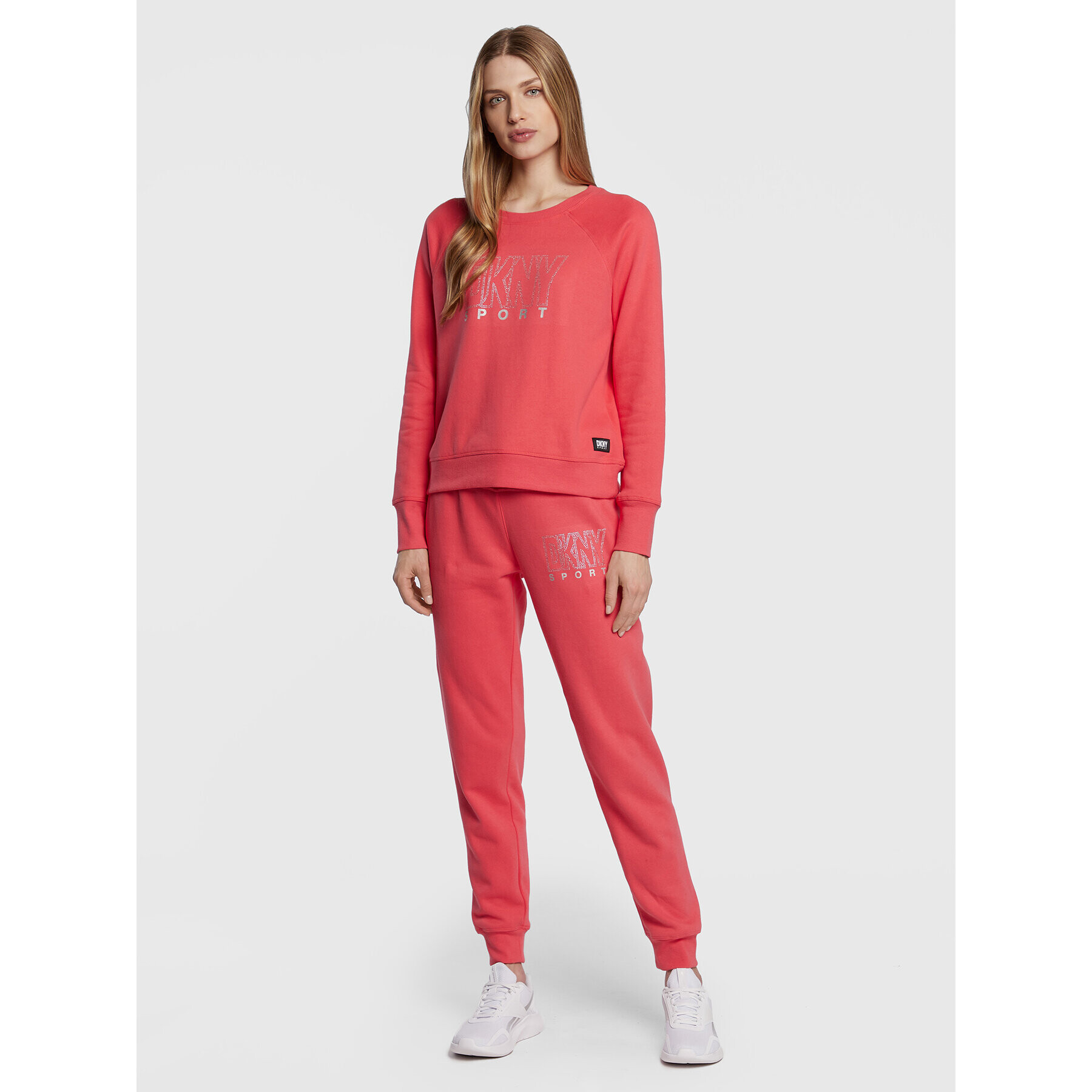 DKNY Sport Teplákové nohavice DP2P3120 Ružová Regular Fit - Pepit.sk