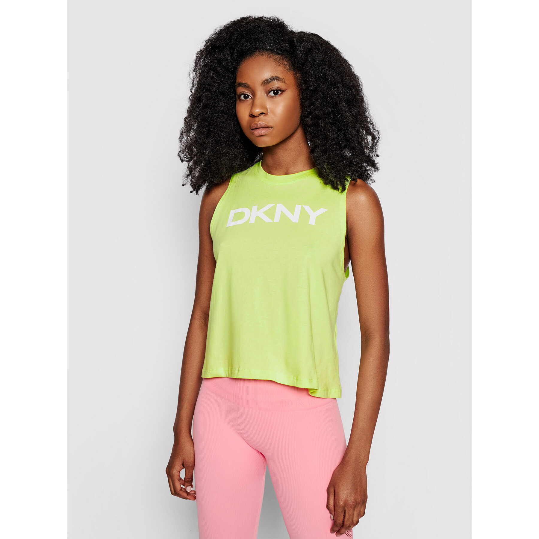 DKNY Sport Top DP1T8084 Zelená Relaxed Fit - Pepit.sk